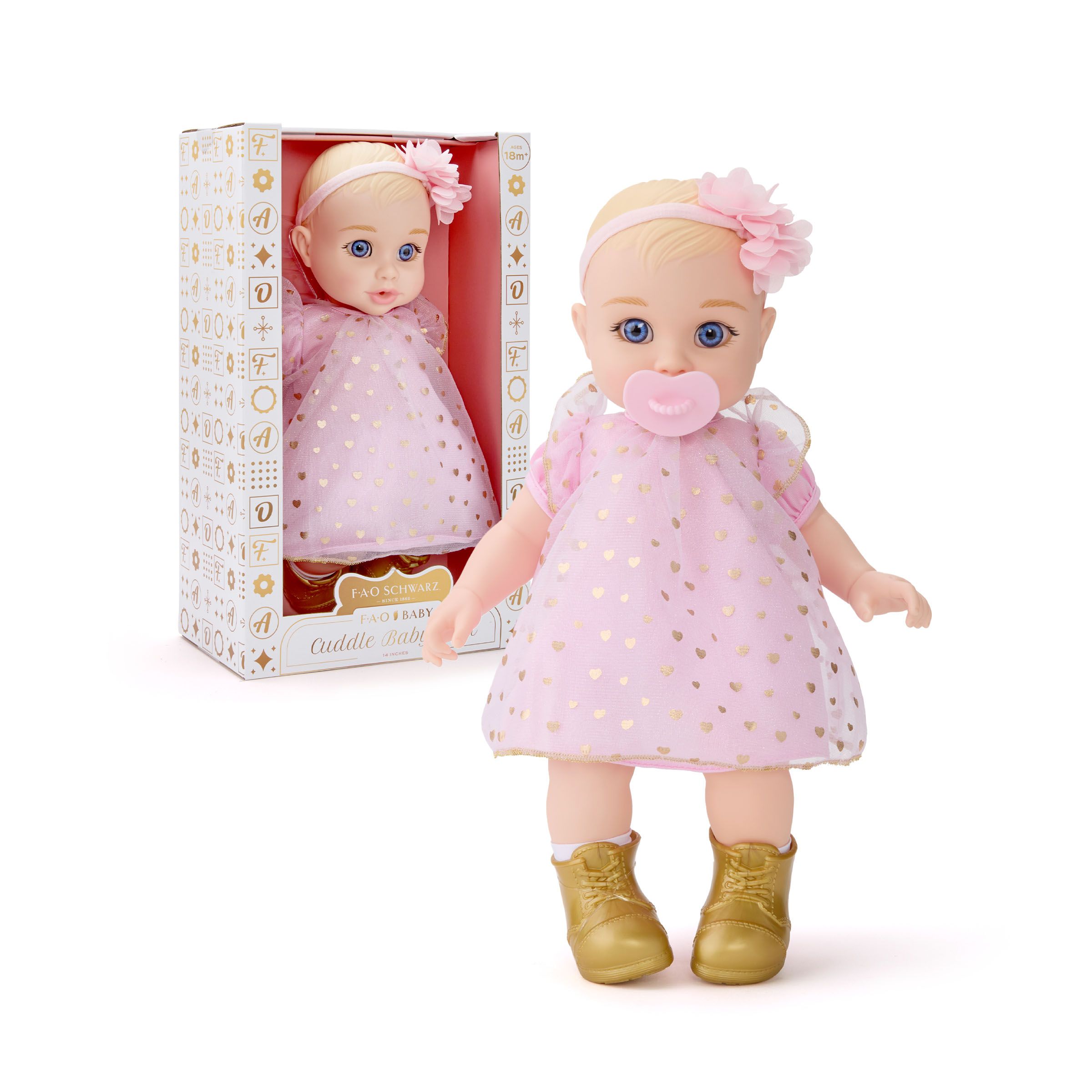 Muñeco bebé Cuddle Baby F.A.O. Schwarz 2