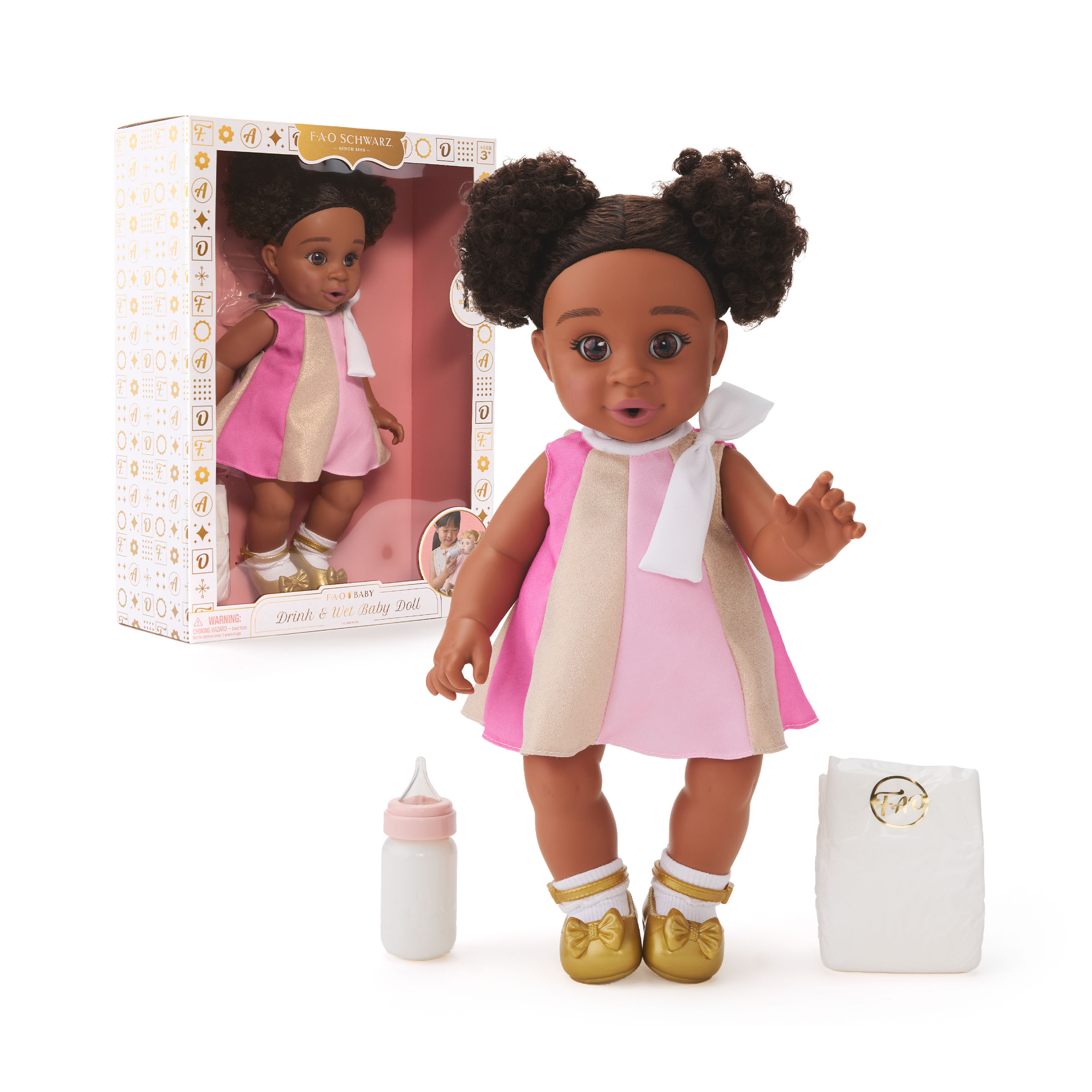 Muñeca toddler Baby morena F.A.O. Schwarz 2