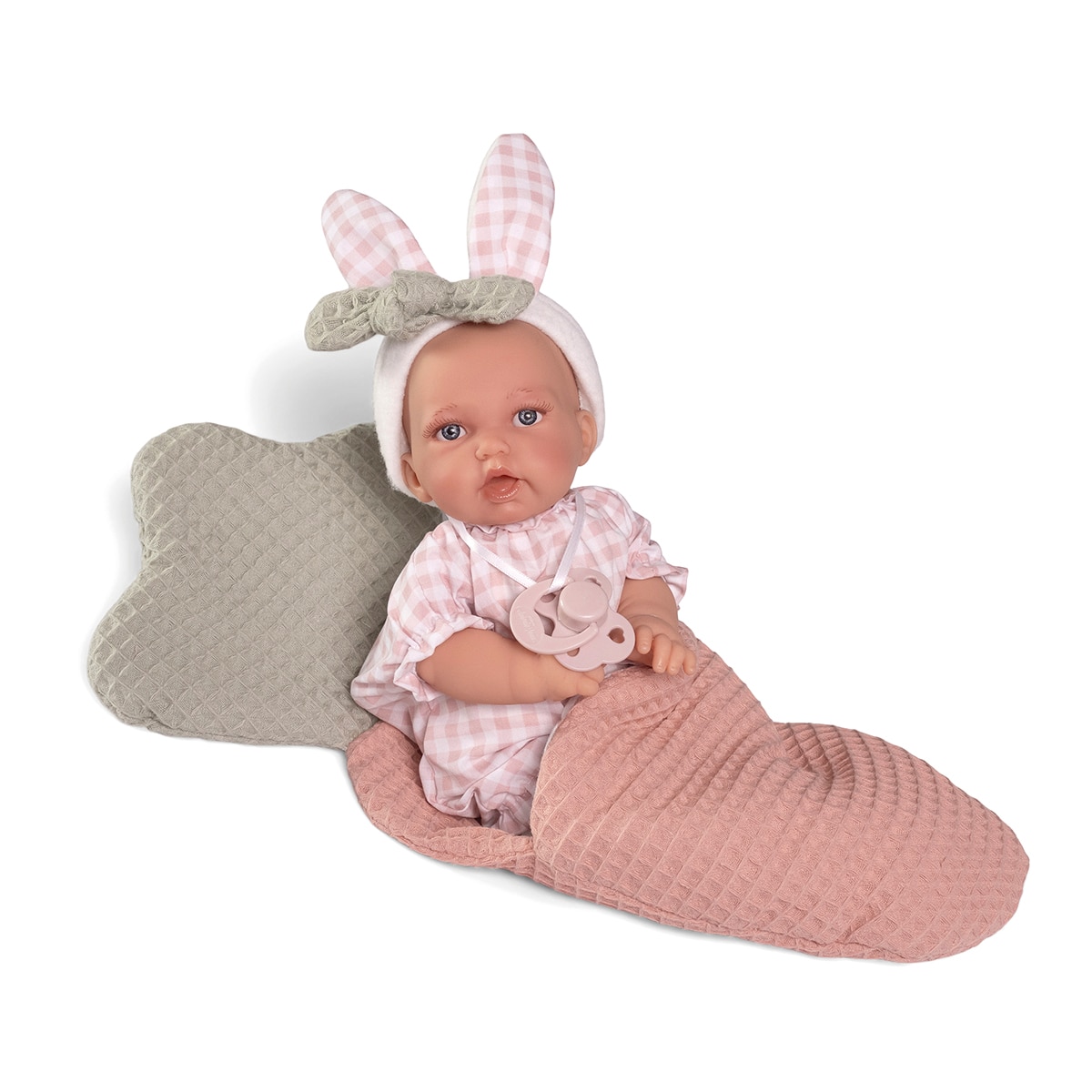 Muñecas Antonio Juan – Muñeco bebé Petit con saquito de zanahoria Muñecos Antonio Juan.