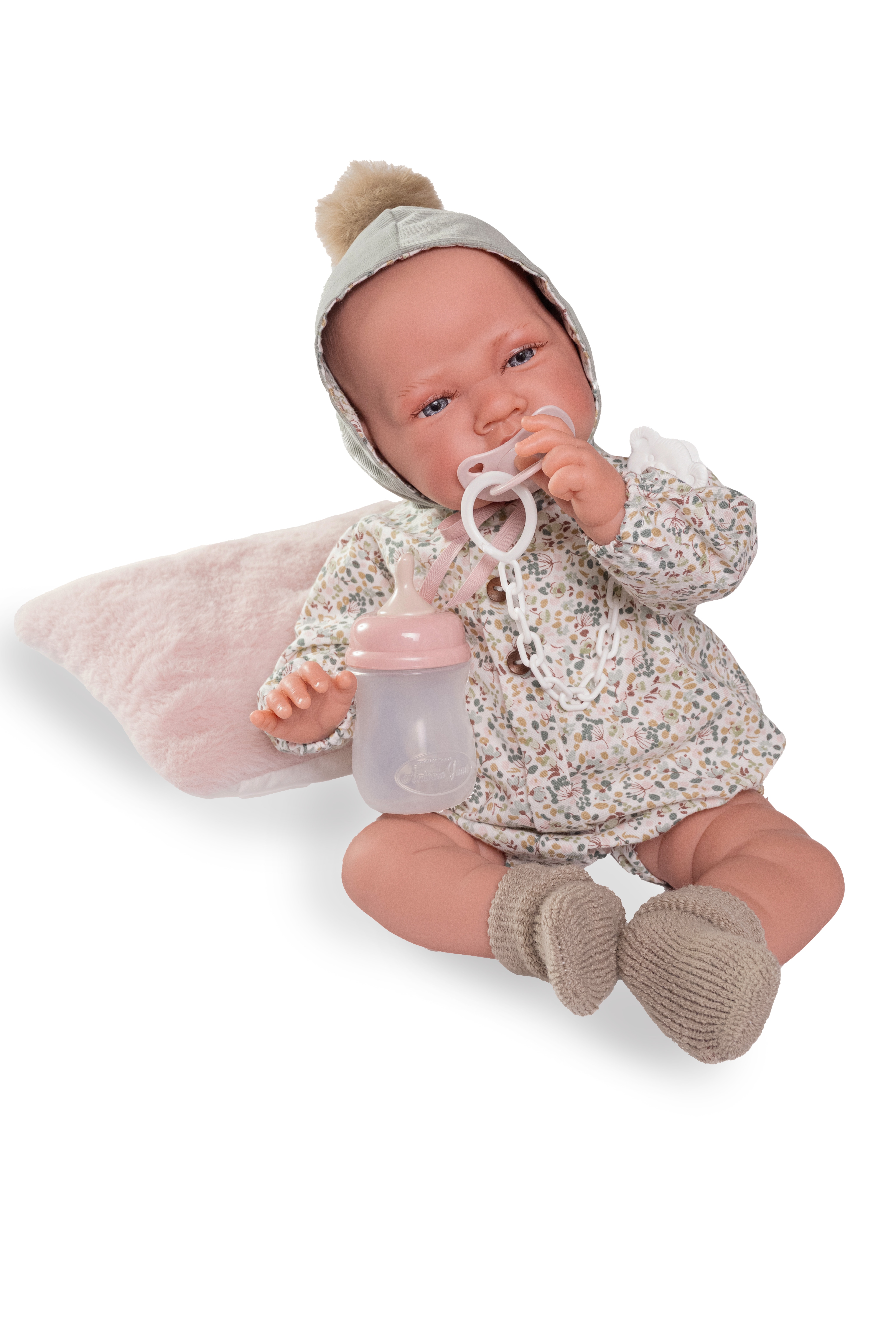 Muñeco bebé Recién Nacida Lúa pompon Muñecos Antonio Juan 6