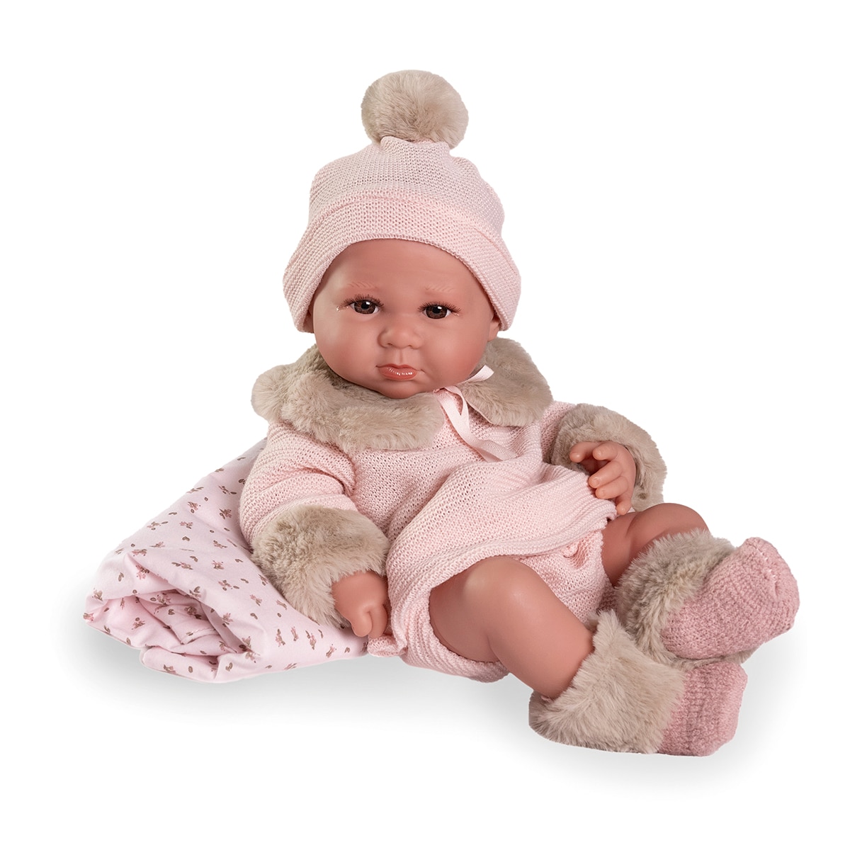 Boneca Recém Nascida Luca com Mantinha 1
