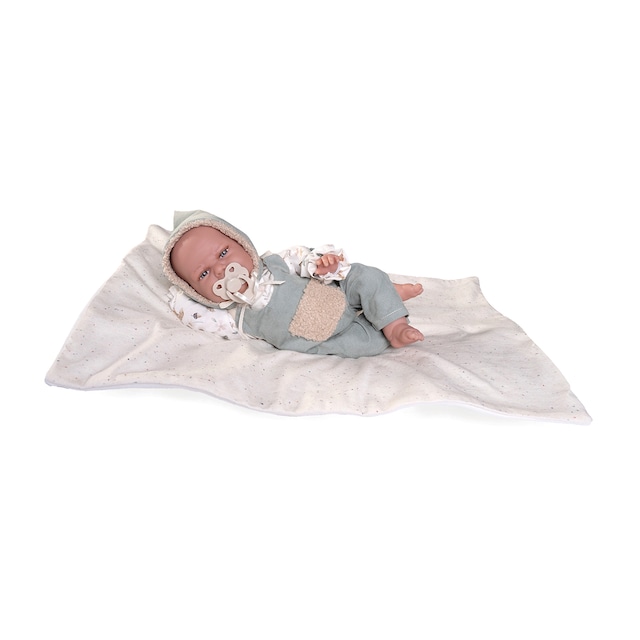 Muñeco bebé Clara con mantita. Cuerpo con relleno especial Muñecos Antonio Juan