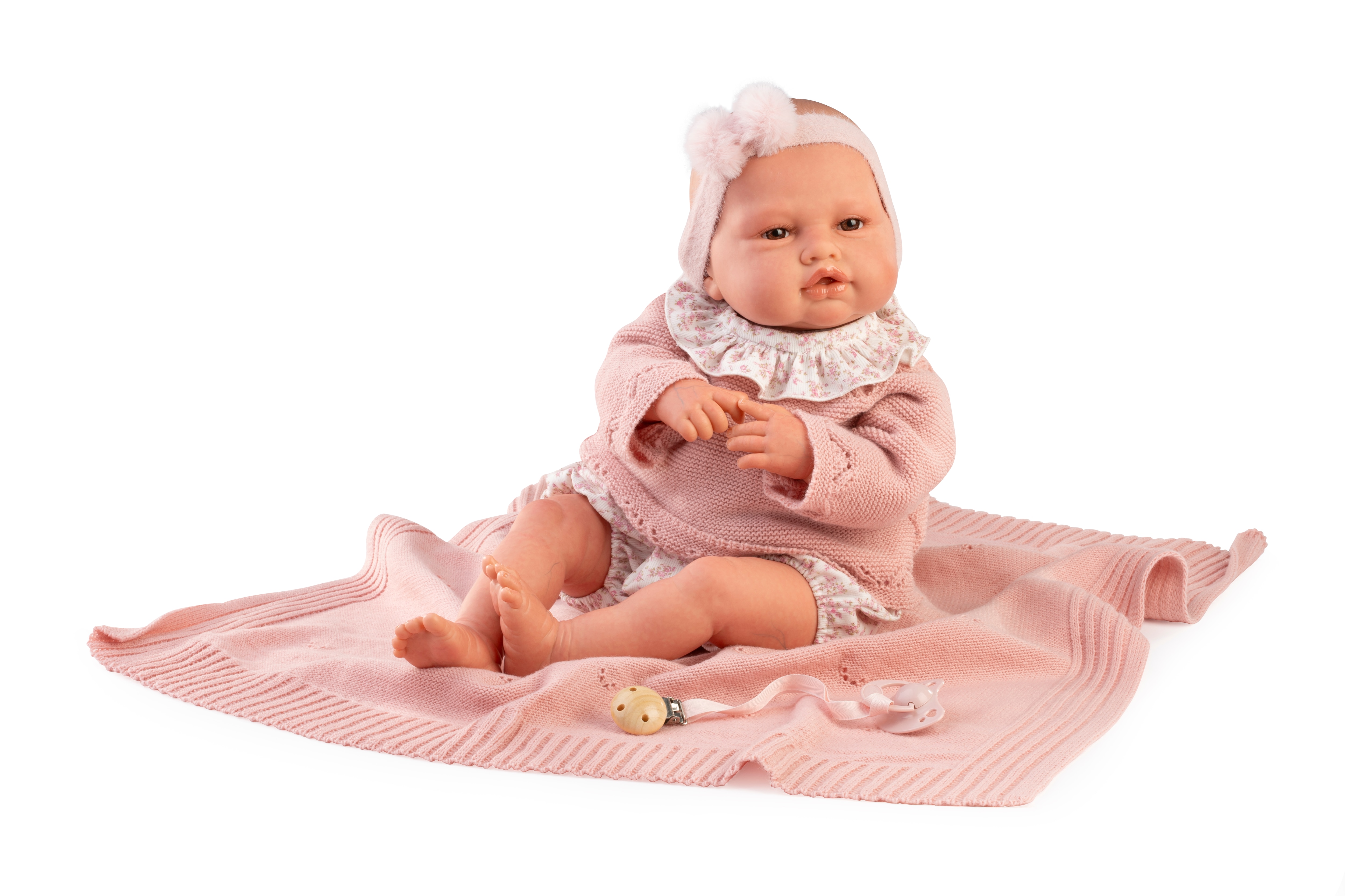 Muñeco bebé Reborn Baby Love conjunto de punto Muñecos Antonio Juan 2