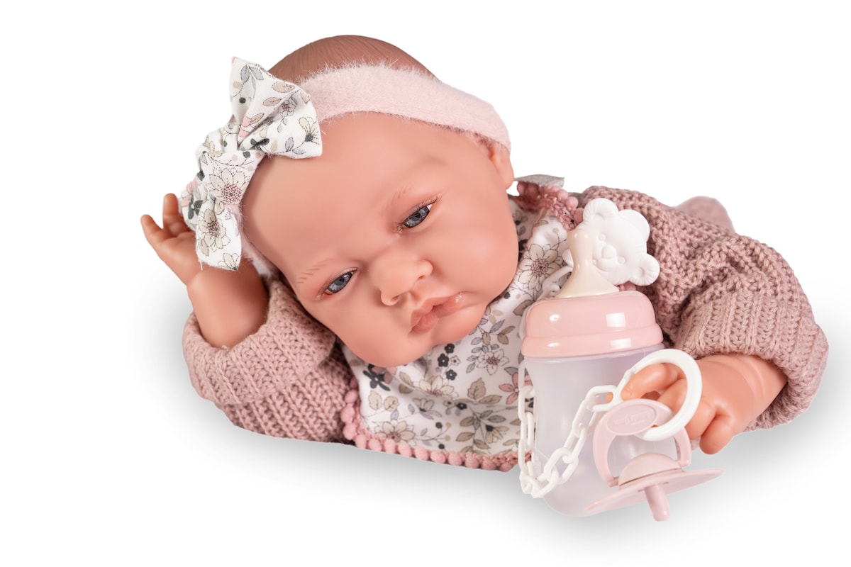 Muñeca bebé Recie?n Nacida Lu?a babero Muñecas Antonio Juan 4