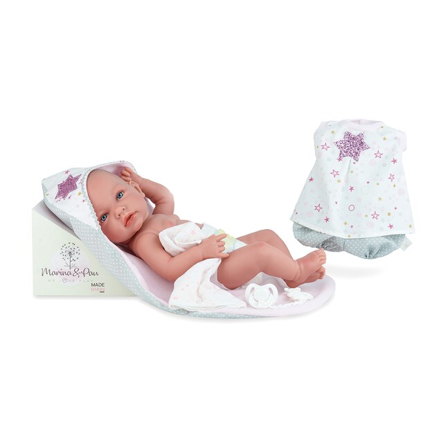 Imagen 0 de Minimuñeca Ane Baby Trousseau Estuche Marina&Pau