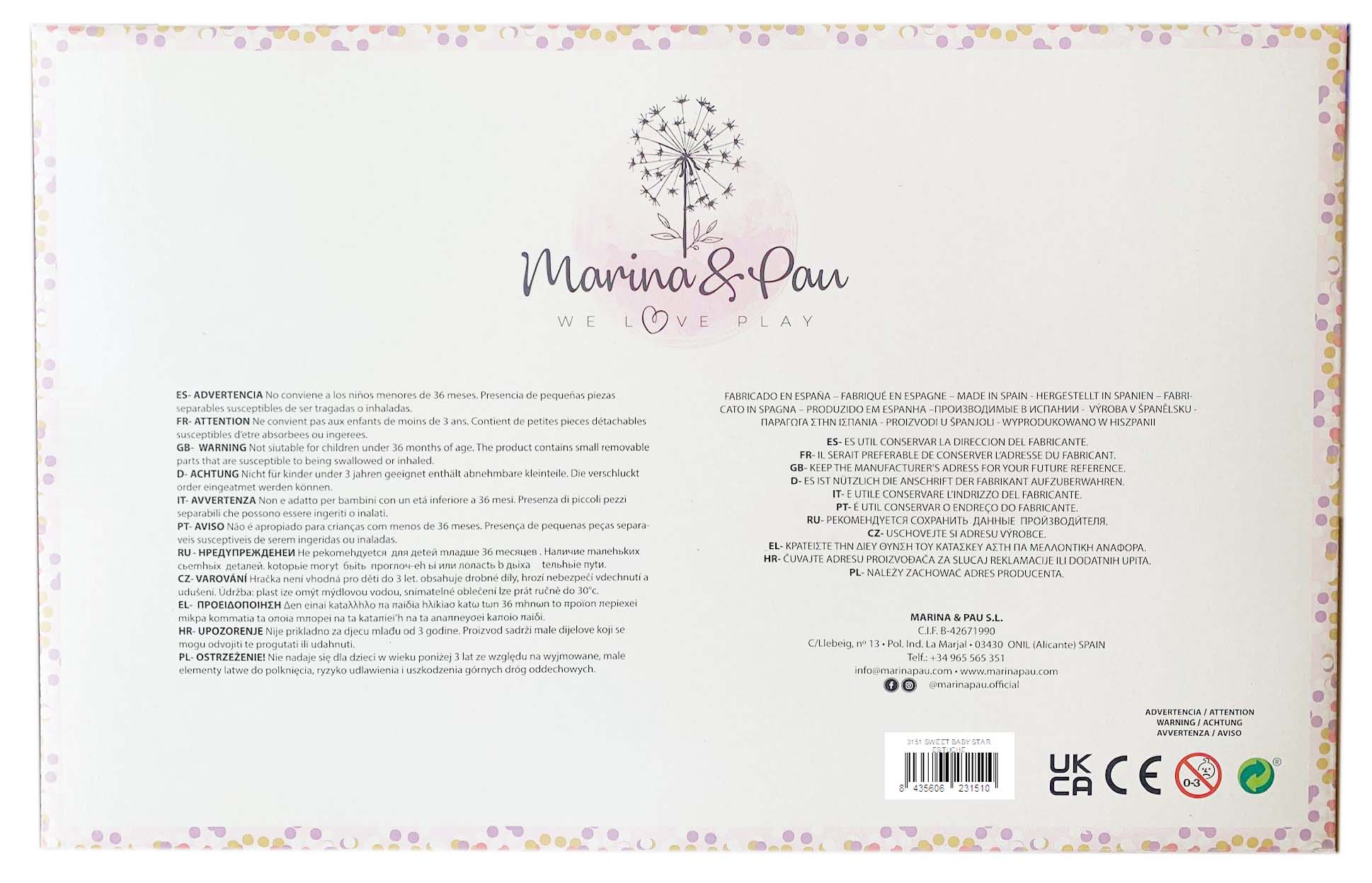 Minimuñeca Sweet Baby Star Estuche Marina&Pau 2