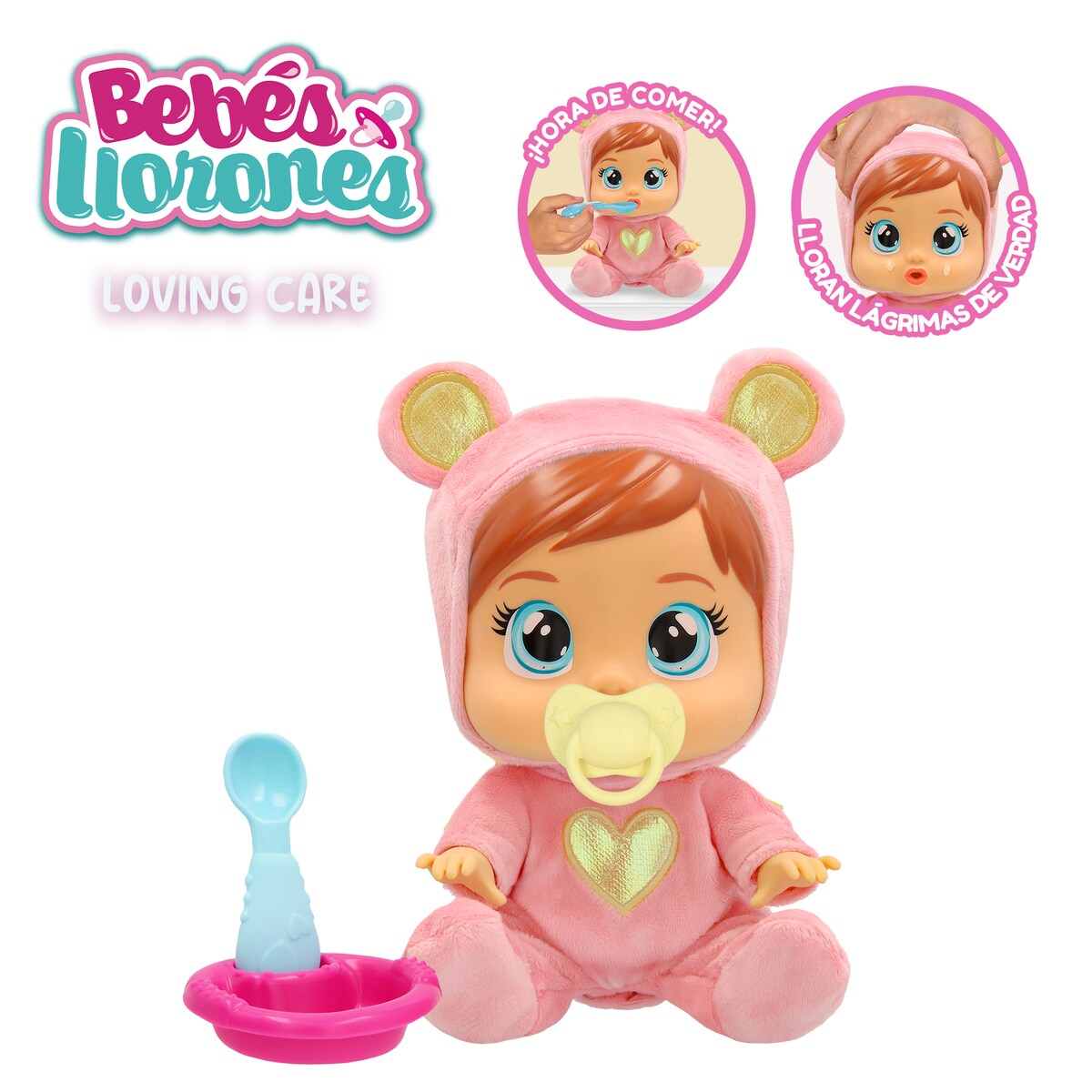 Muñeco bebé Loving Care Fantasy Nina Bebés Llorones · Bebés