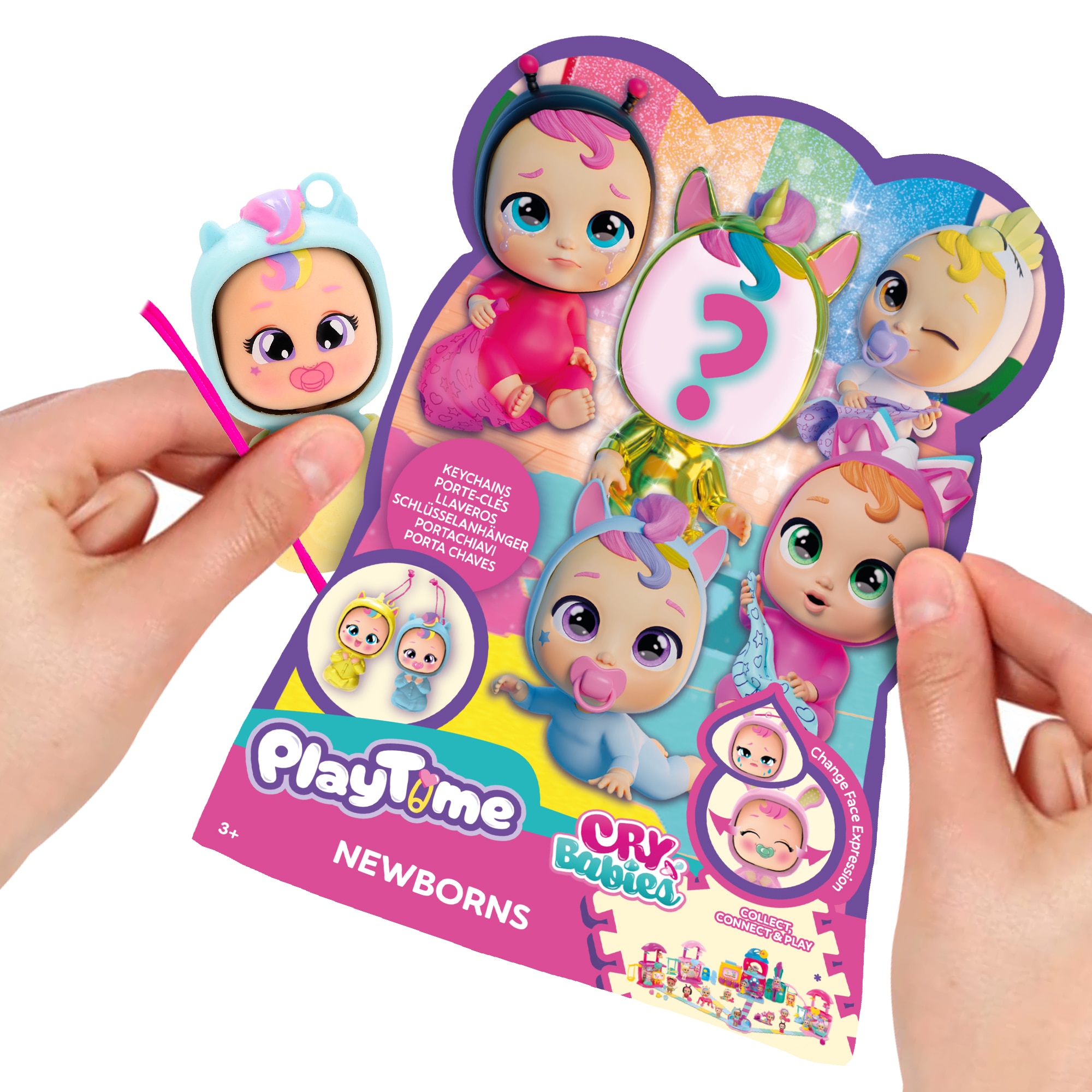 Imagen 3 de Muñeca Llaveros Playtime recién nacidos Bebés Llorones Imc Toys