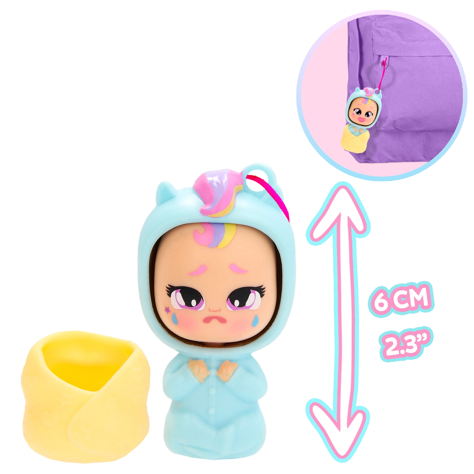 Imagen 4 de Muñeca Llaveros Playtime recién nacidos Bebés Llorones Imc Toys