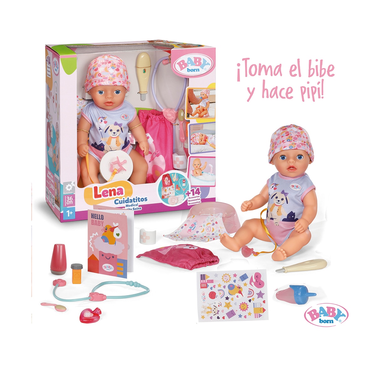 Boneca Lena Cuidaditos 36cm 2