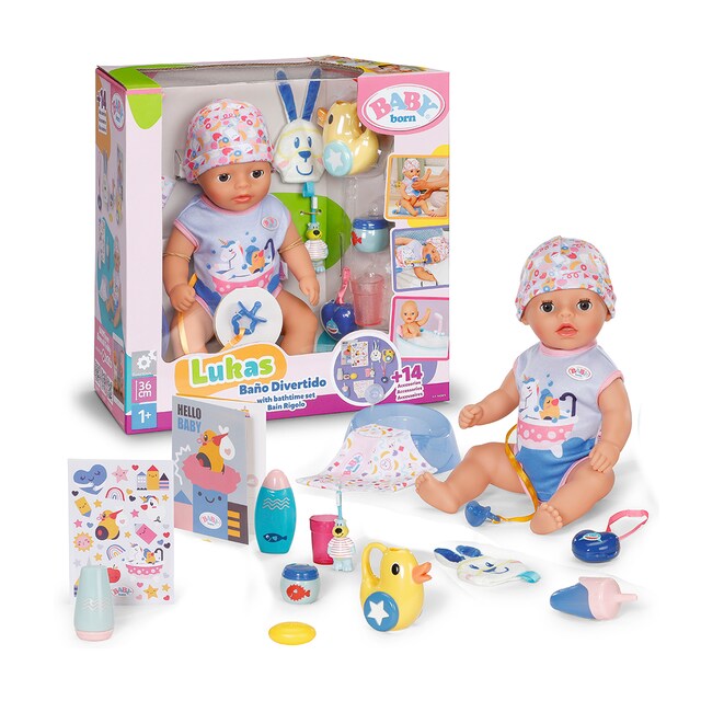Imagen 0 de Muñeco Lukas Baño Divertido 36Cm Baby Born