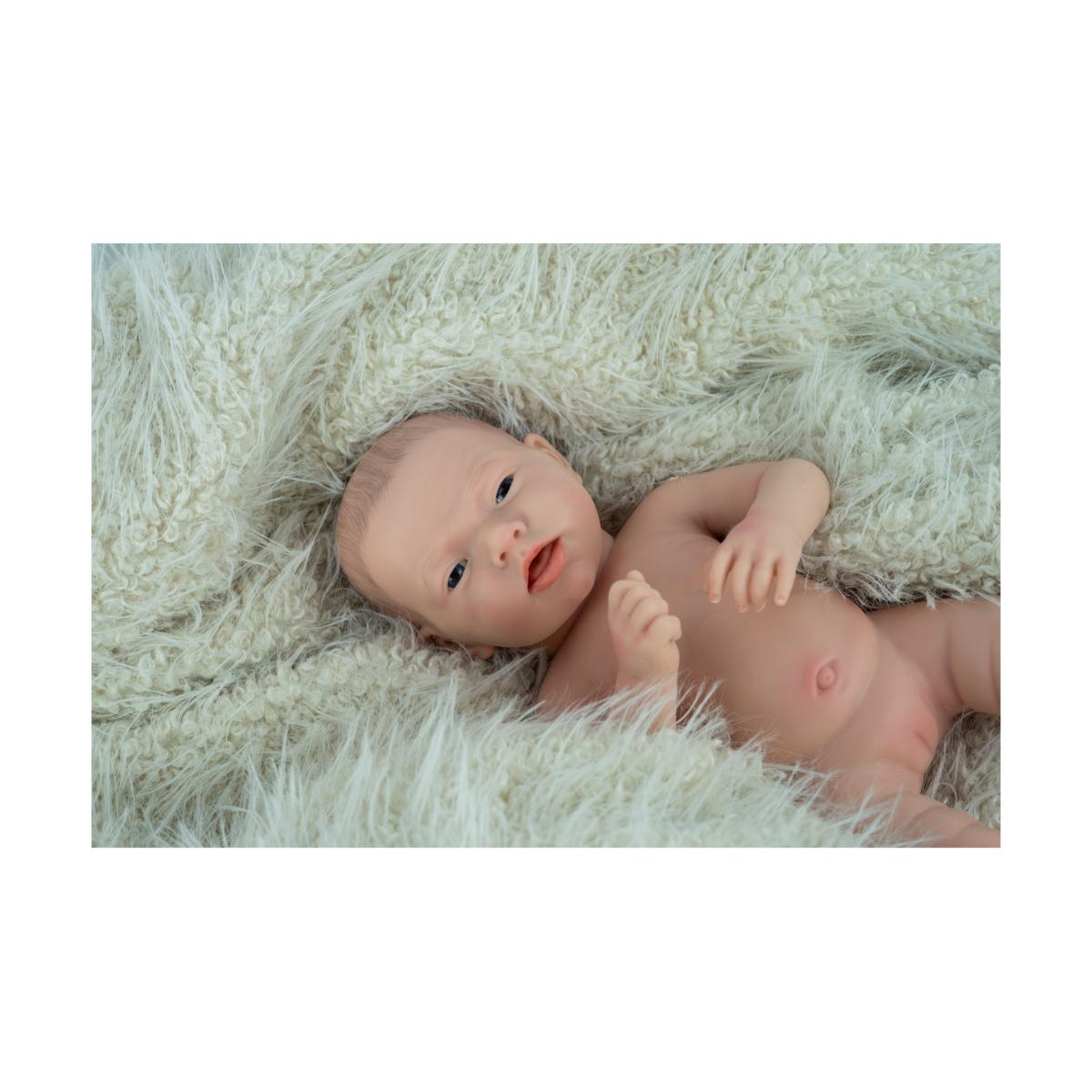 Muñeca Real Reborn Aina 40 cm con cambiador y pañuelo babero Spanish Design (Cuerpo Silicona, Sexo Niña) Arias 3