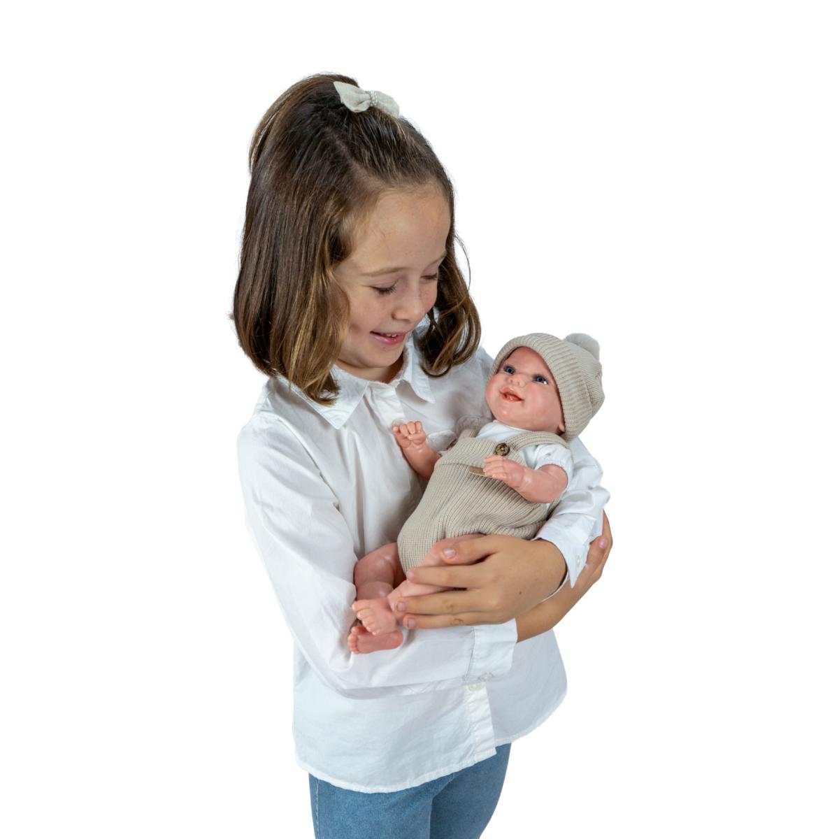 Muñeca Reborn 35 cm Mateo beige con cojín Arias 6