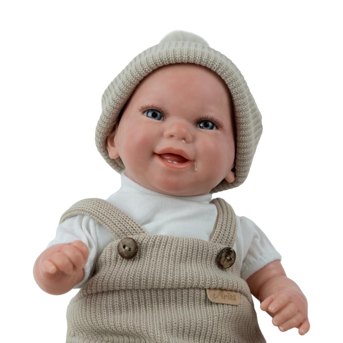 Muñeca Reborn 35 cm Mateo beige con cojín Arias 7