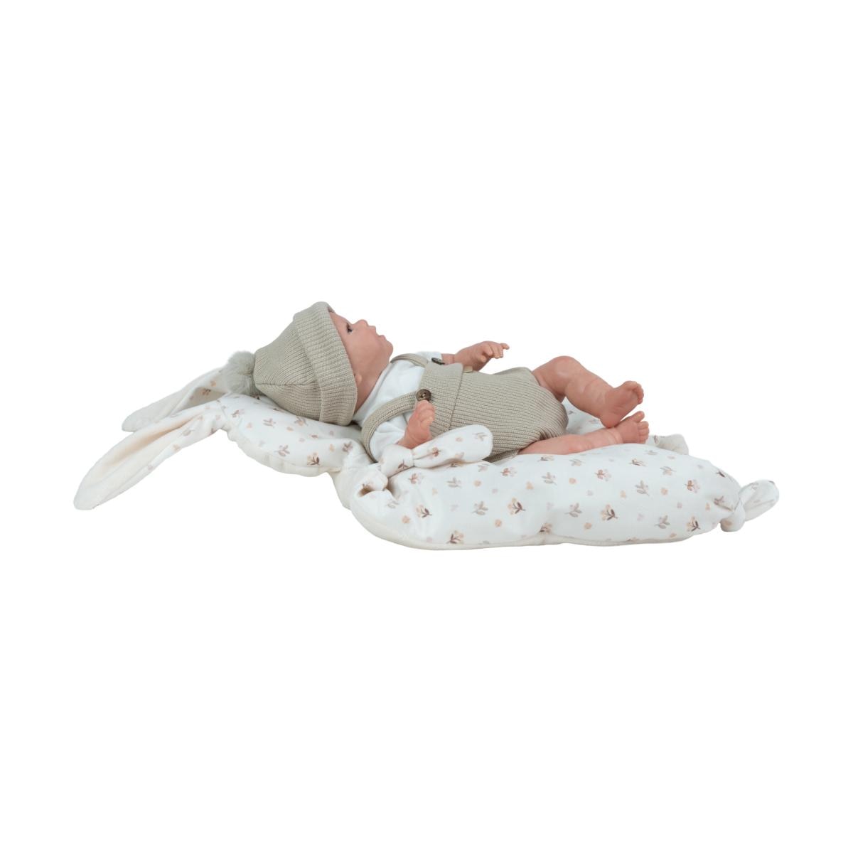 Muñeca Reborn 35 cm Mateo beige con cojín Arias 9