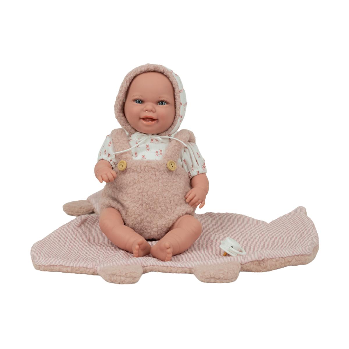 Muñeco con Peso Elegance 35 cm Babyto rosa con manta Arias 3