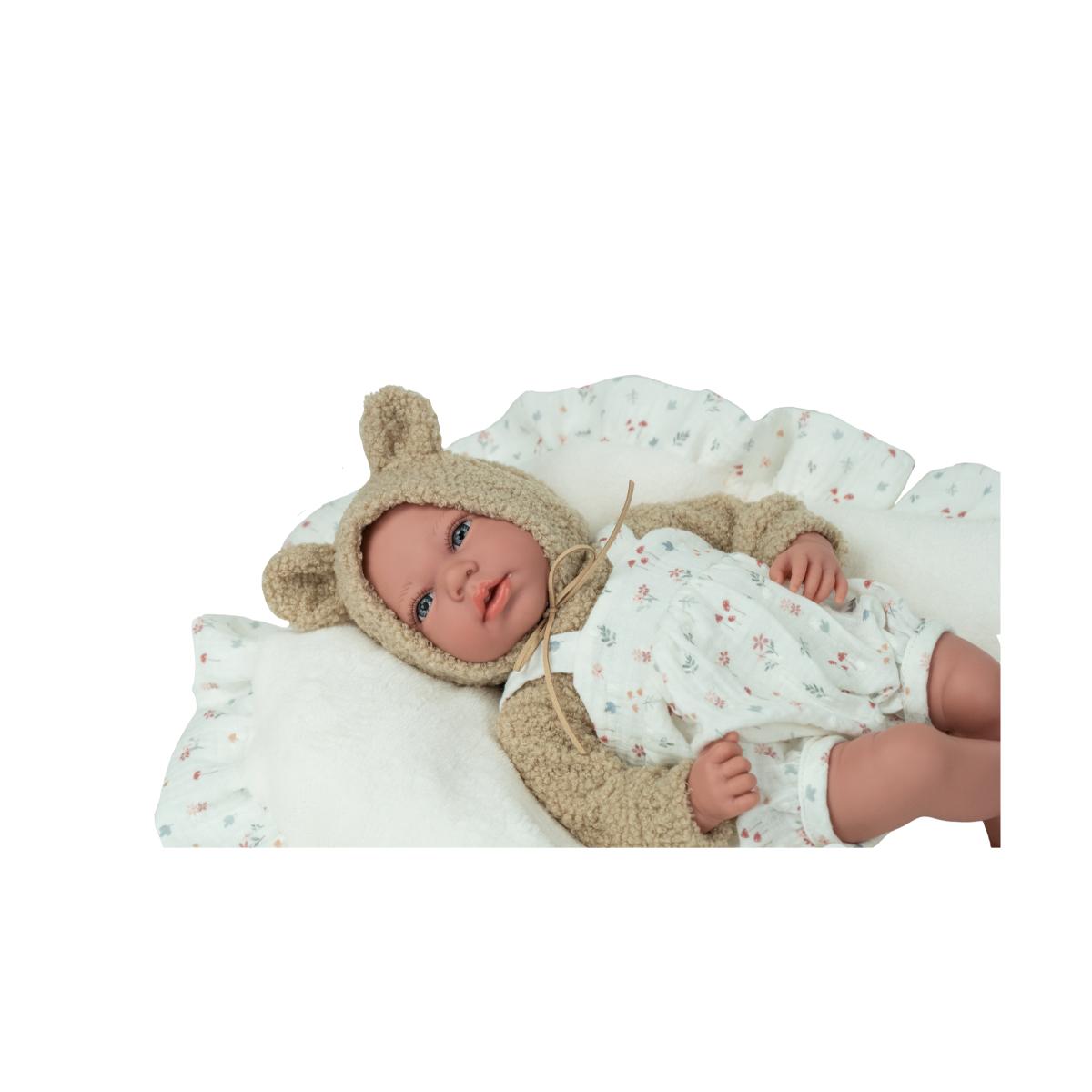 Muñeco Elegance 40 cm Andie beige con cojín Arias 4