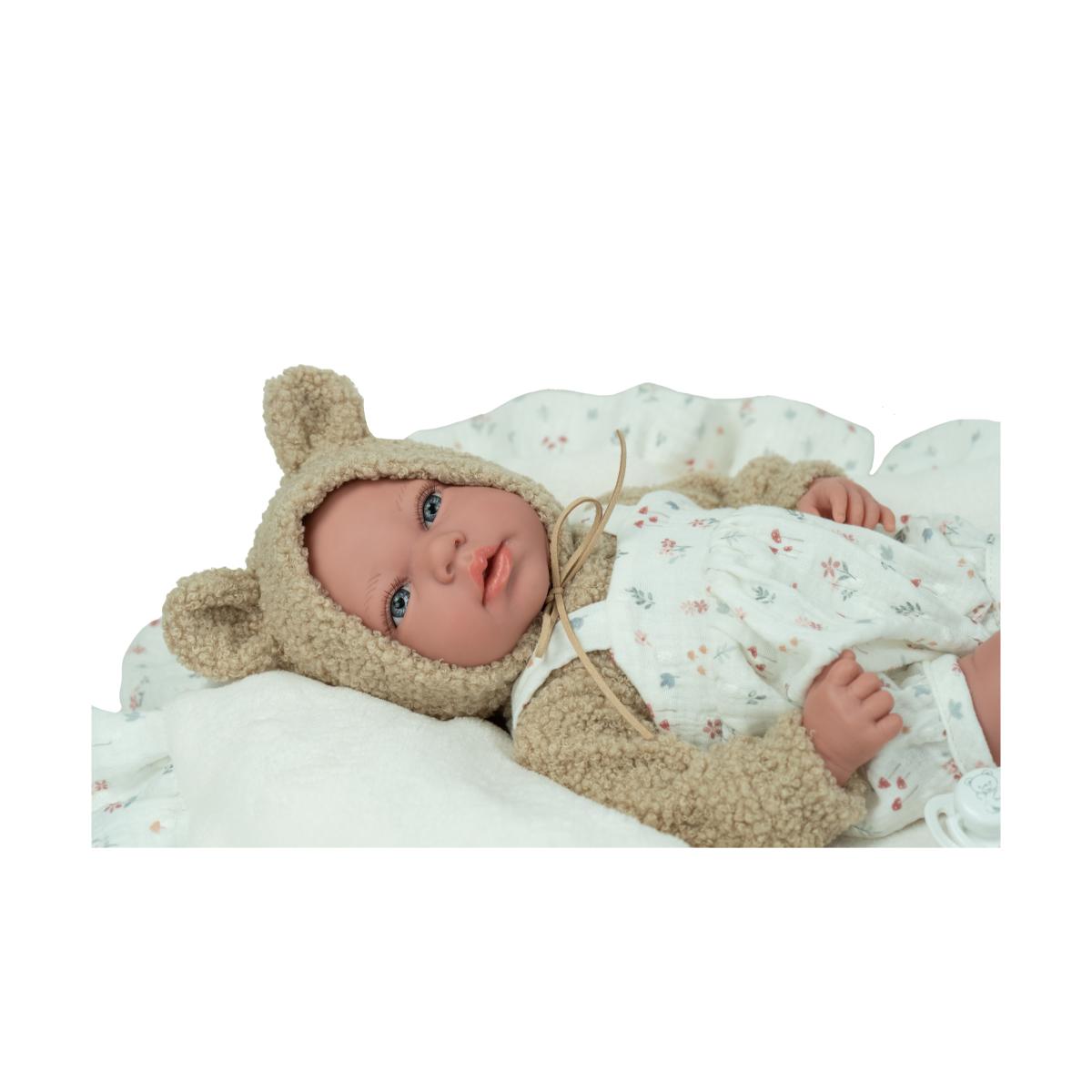 Muñeco Elegance 40 cm Andie beige con cojín Arias 5