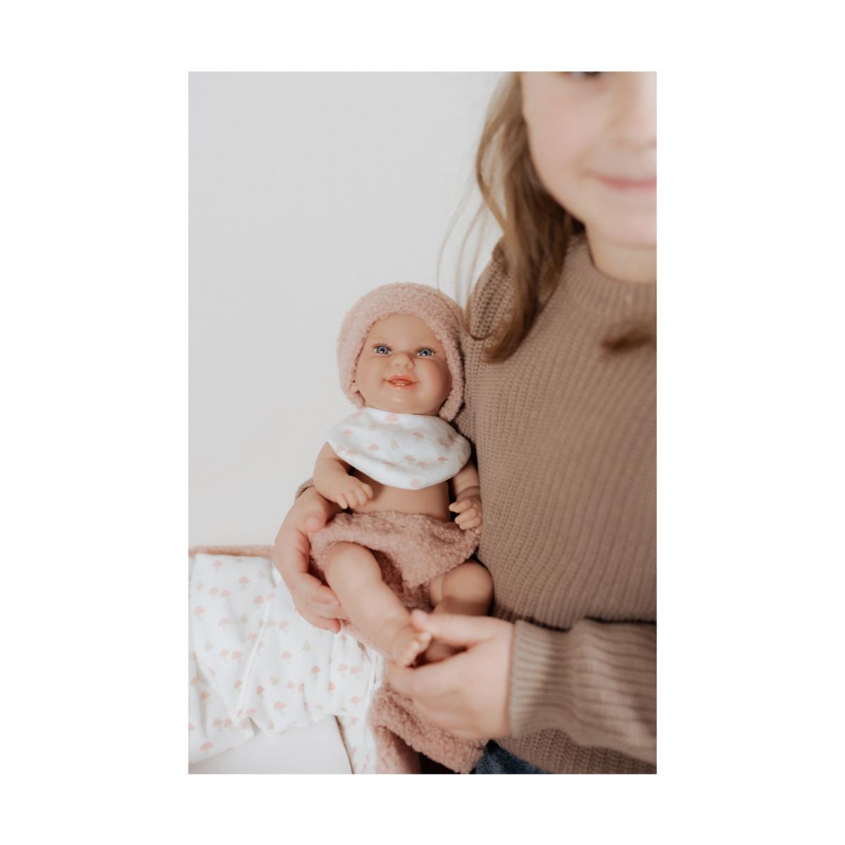 Muñeca Elegance 33 cm Babyto rosa con capazo cuerpo Vinyl Arias 4