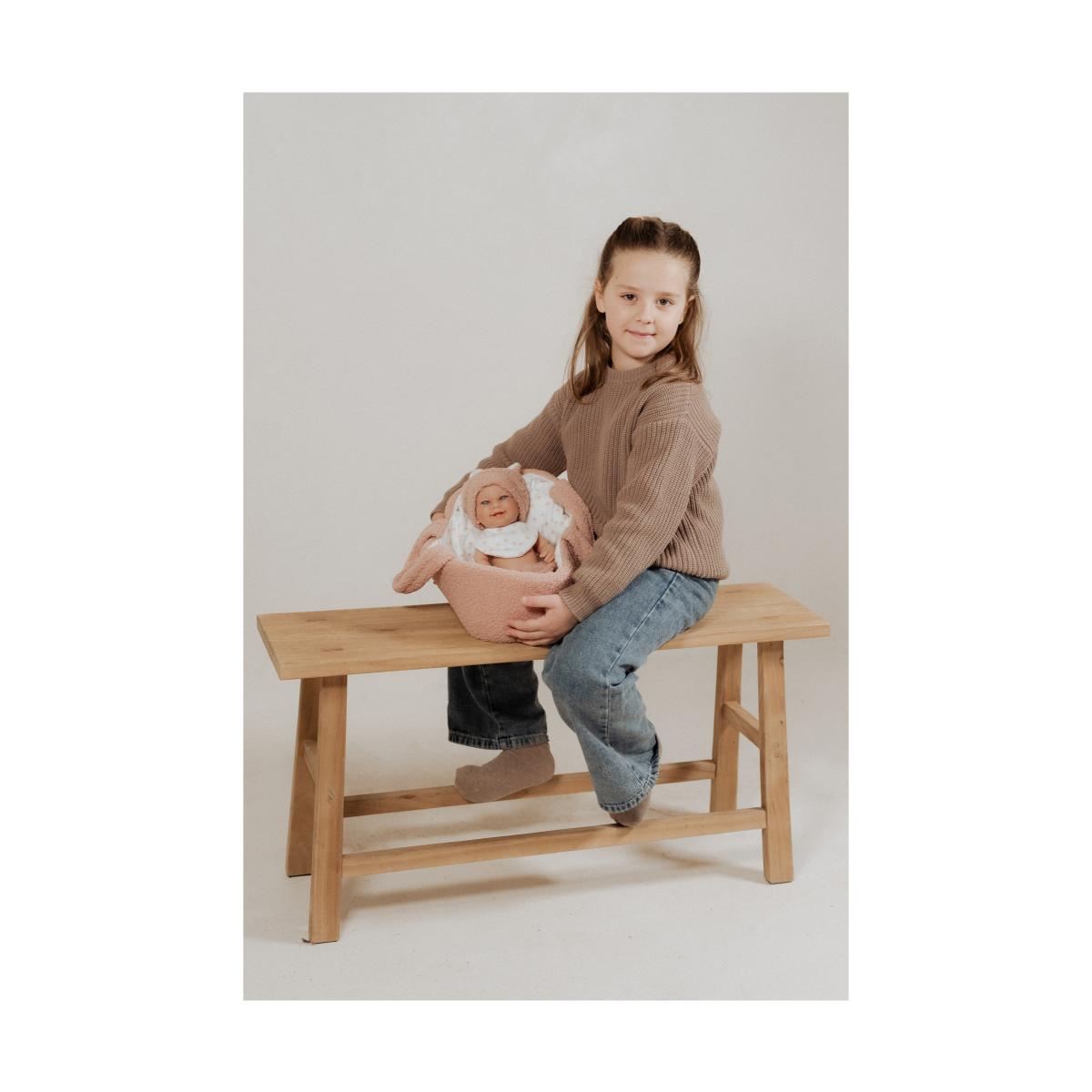 Muñeca Elegance 33 cm Babyto rosa con capazo cuerpo Vinyl Arias 5