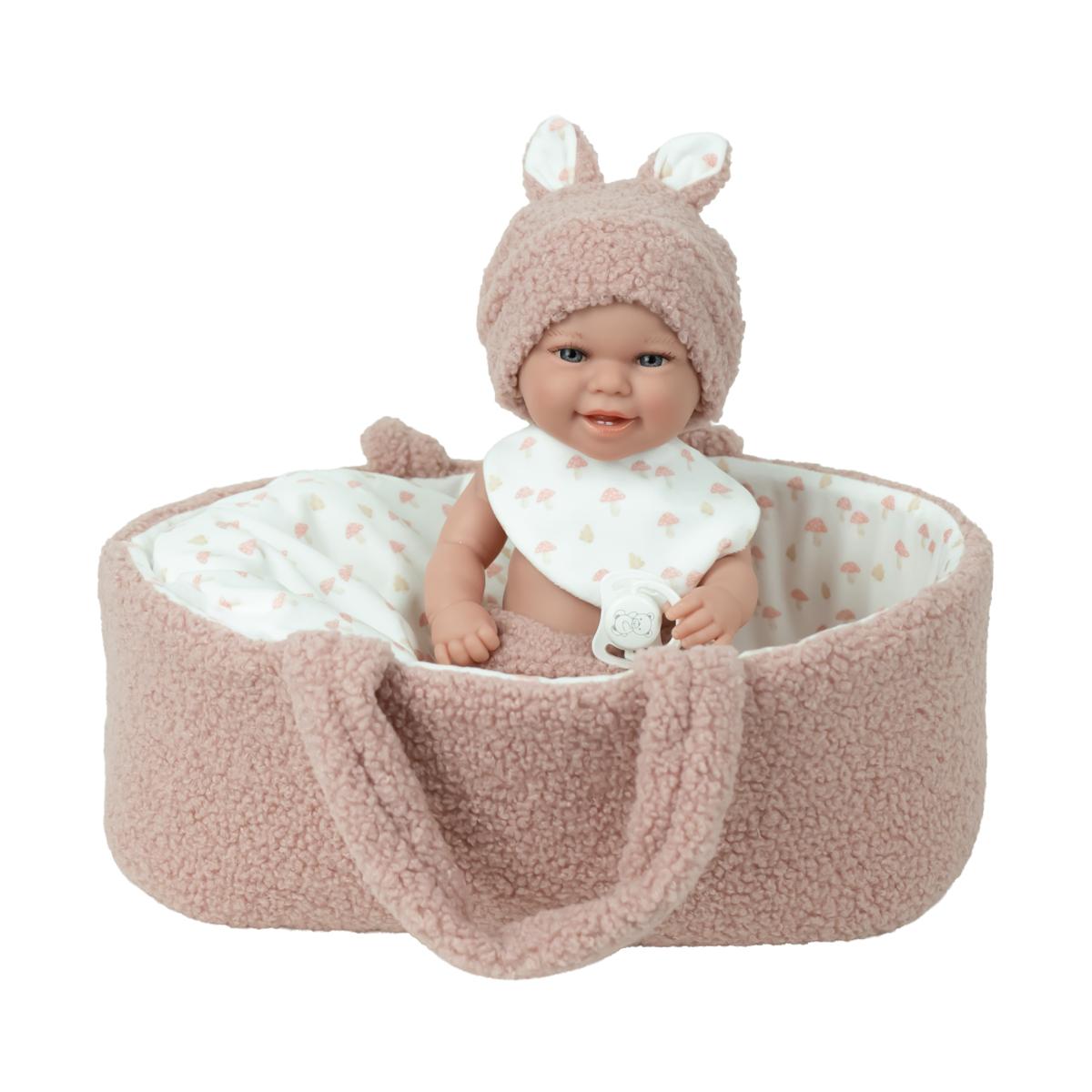 Muñeca Elegance 33 cm Babyto rosa con capazo cuerpo Vinyl Arias 10