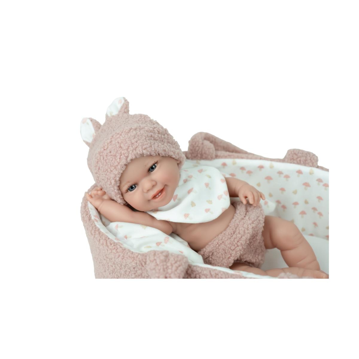Muñeca Elegance 33 cm Babyto rosa con capazo cuerpo Vinyl Arias 12