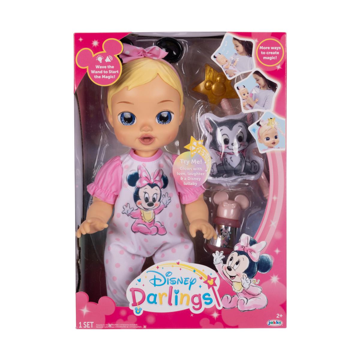 Imagen 0 de Muñeca Bebé Minnie con funciones interactivas y accesorios incluidos Disney