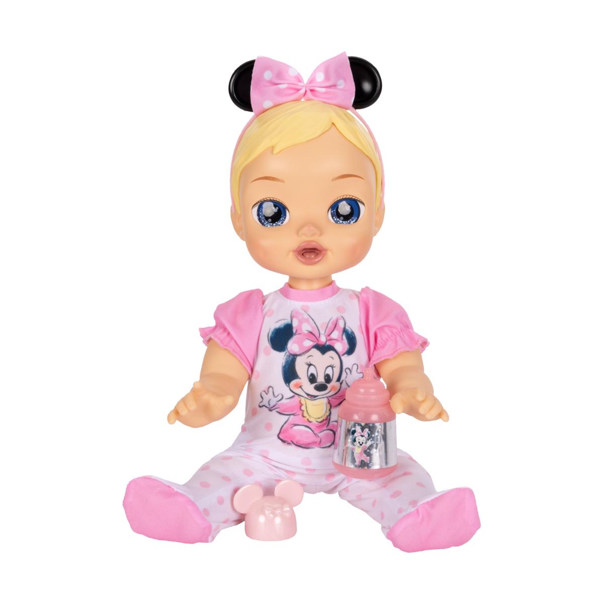 Muñeca Bebé Minnie con funciones interactivas y accesorios incluidos Disney 8