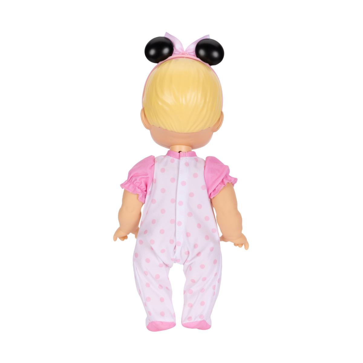 Muñeca Bebé Minnie con funciones interactivas y accesorios incluidos Disney 11