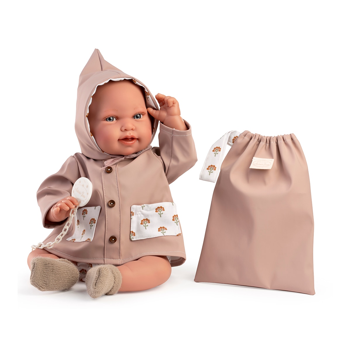 Muñecas Antonio Juan - Muñeca Recién Nacida Pipa Chubasquero Muñecas Antonio Juan