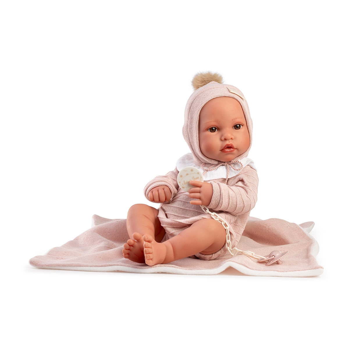 Muñecas Antonio Juan - Muñeca Recién Nacida Erika Toquilla Rosa Muñecas Antonio Juan.
