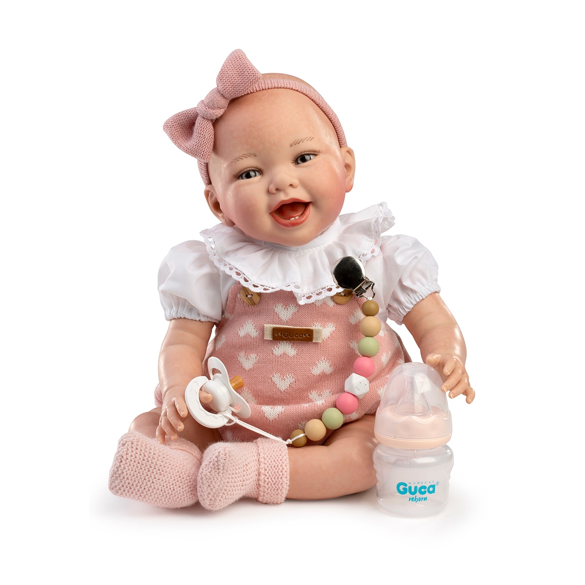 Muñeca Reborn Abril con Biberon Muñecas Guca 2