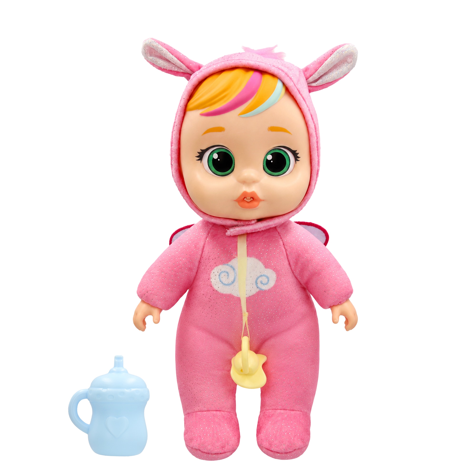 Imagen 0 de Muñeca Bebes Llorones Real Love Hannah incluye Biberón y un Chupete Imc Toys