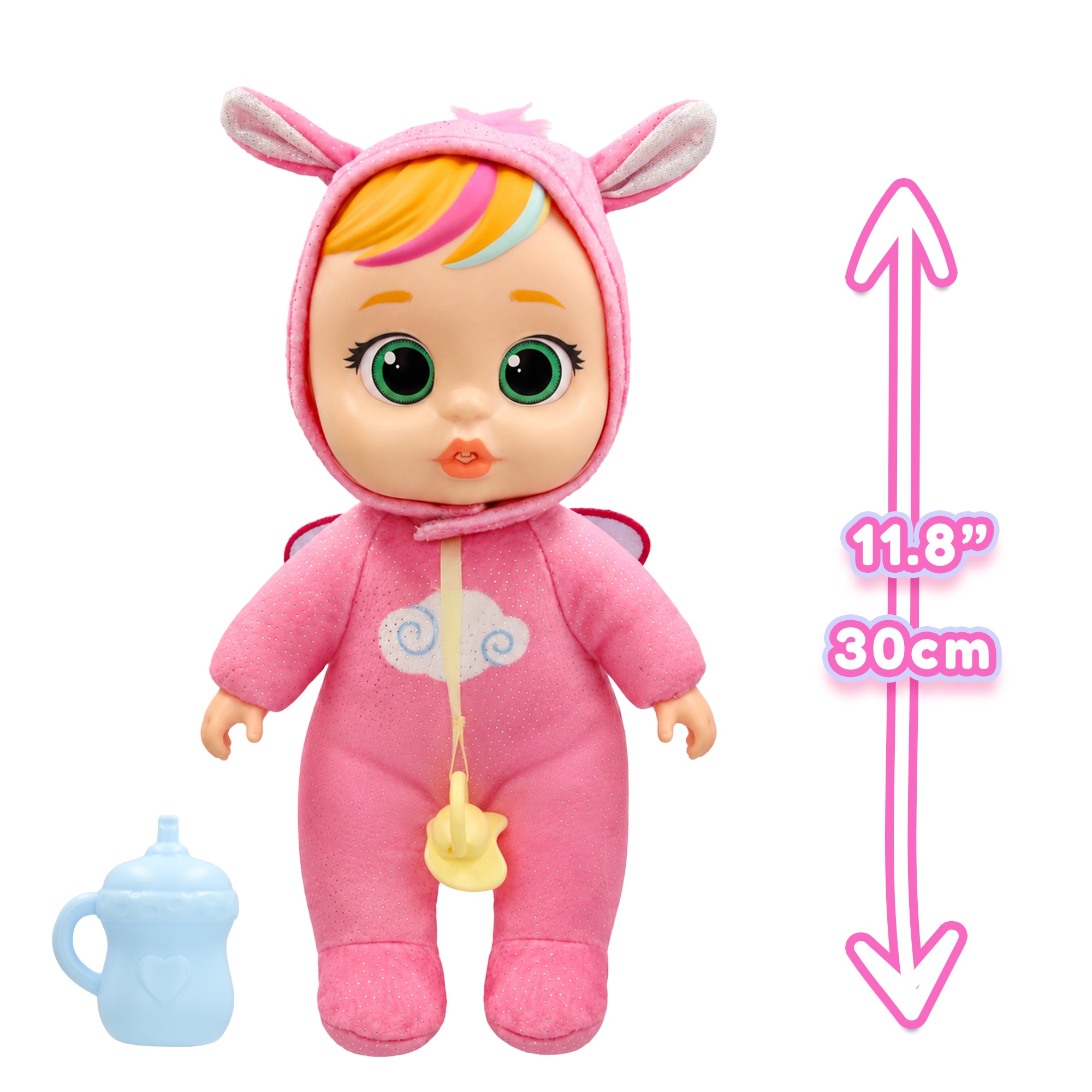Muñeca Bebes Llorones Real Love Hannah incluye Biberón y un Chupete Imc Toys 3