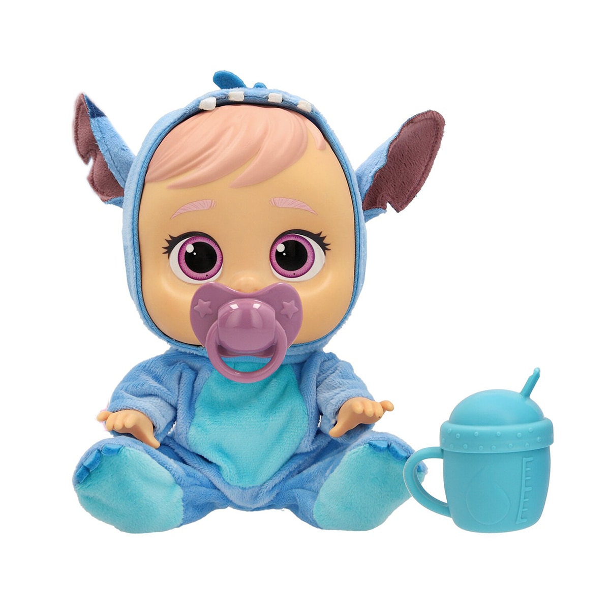 Imagen 0 de Muñeca Bebes Llorones Loving Care Disney Stitch incluye 3 Accesorios Imc Toys
