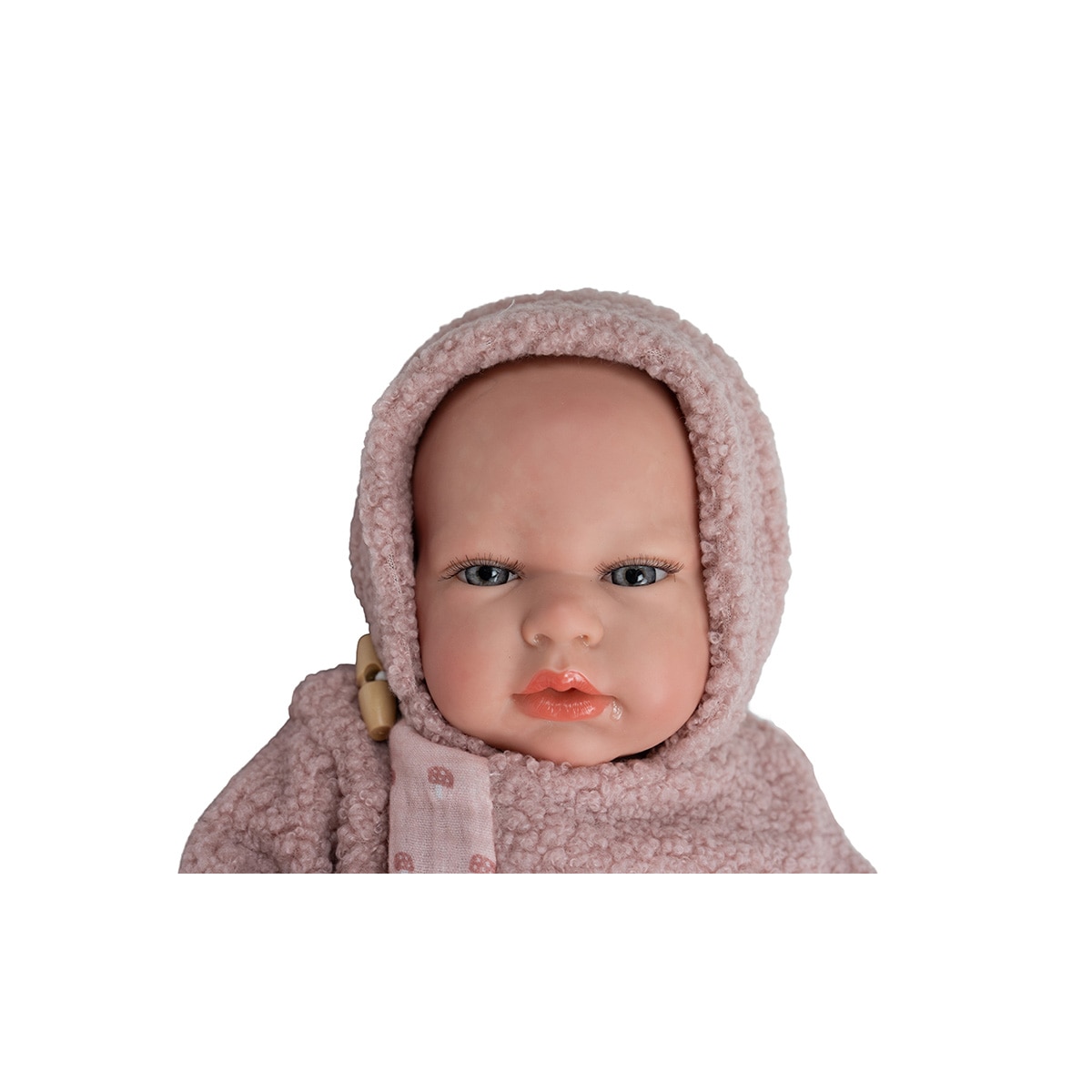 Muñeco bebés Reborn 40 Cm Luna con manta Nido, chupete, chupetero, pañal, Libro de familia y certificado de autenticidad Arias 2