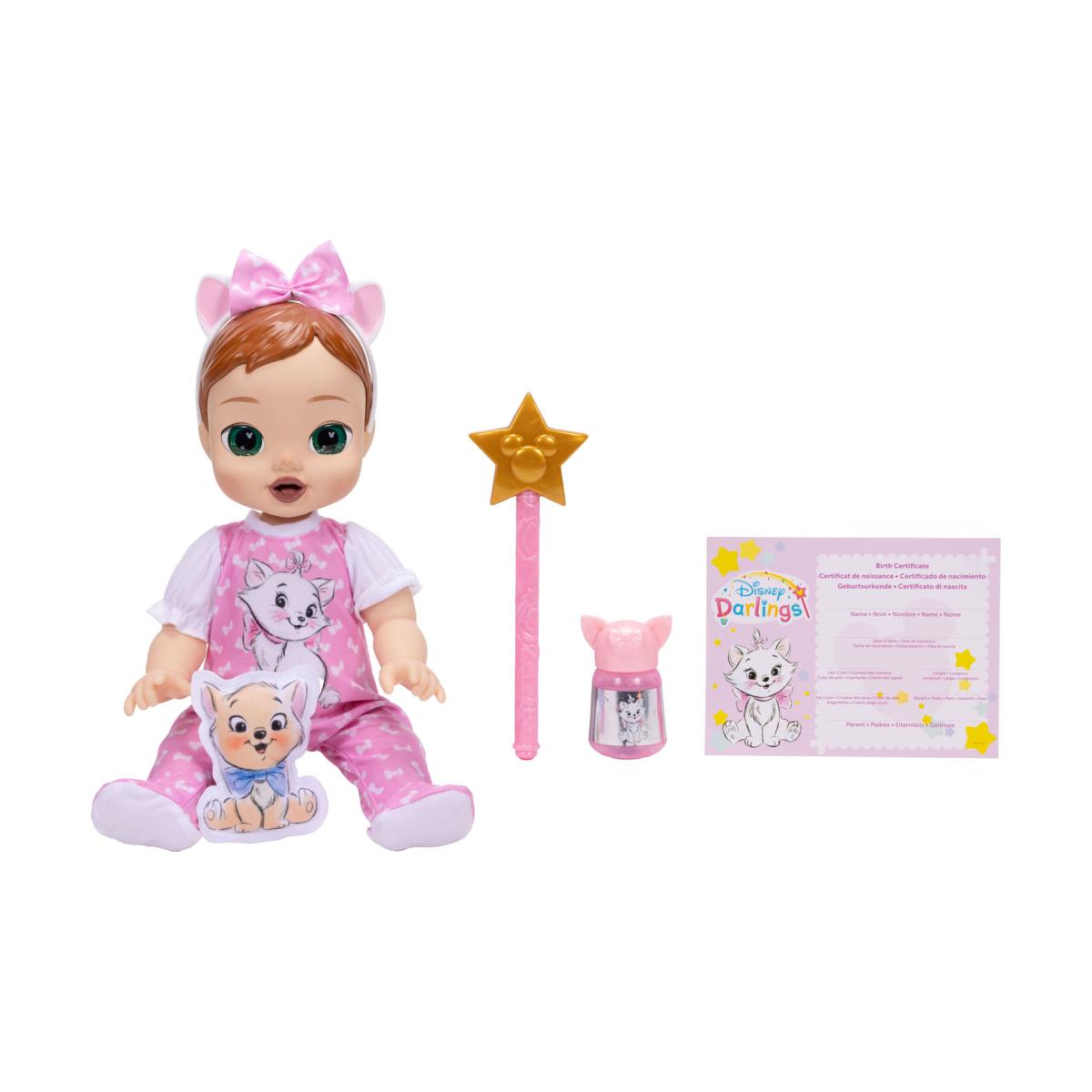 Muñeca Bebé Marie con funciones interactivas y accesorios incluidos Disney Darlings 2