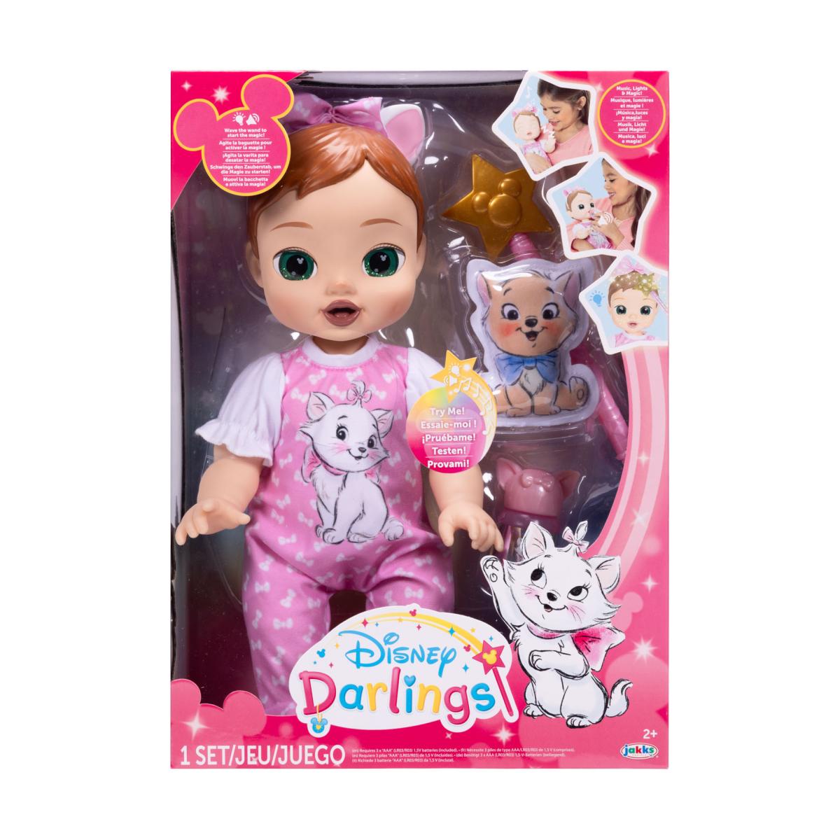 Muñeca Bebé Marie con funciones interactivas y accesorios incluidos Disney Darlings 3