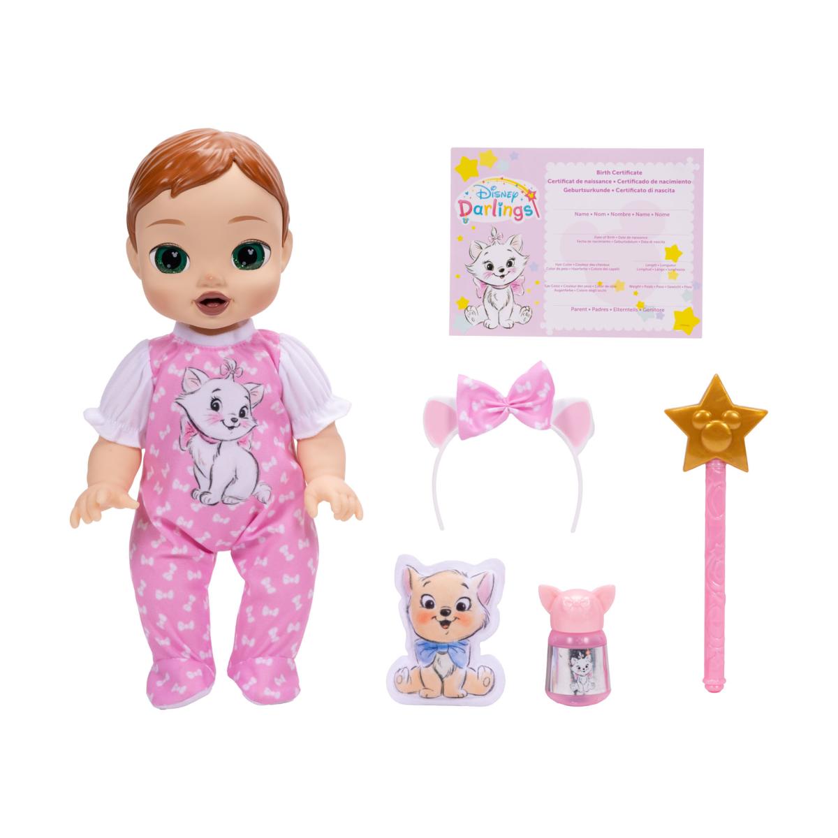 Muñeca Bebé Marie con funciones interactivas y accesorios incluidos Disney Darlings 4