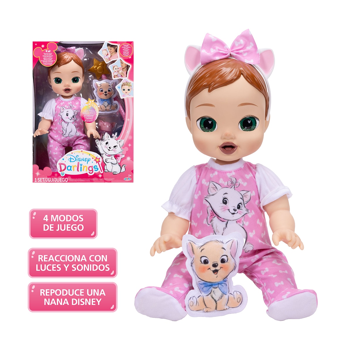 Muñeca Bebé Marie con funciones interactivas y accesorios incluidos Disney Darlings 11