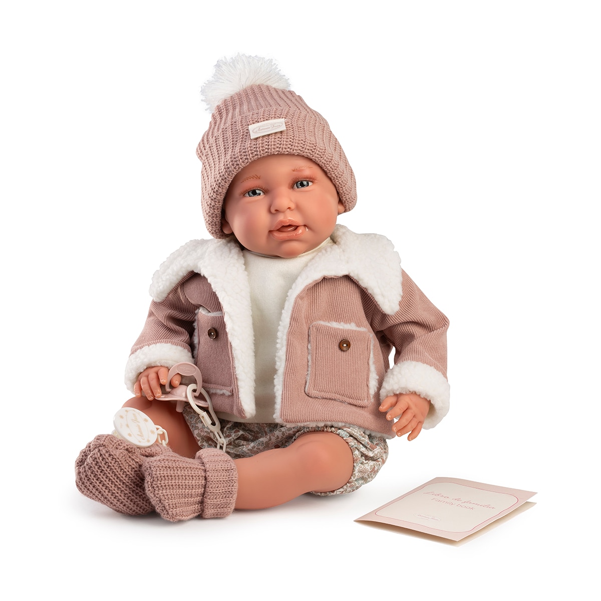 Muñeca Mi Primer Reborn Daniela chaqueta borreguito 52cm Cuerpo blandito Muñecas Antonio Juan 1