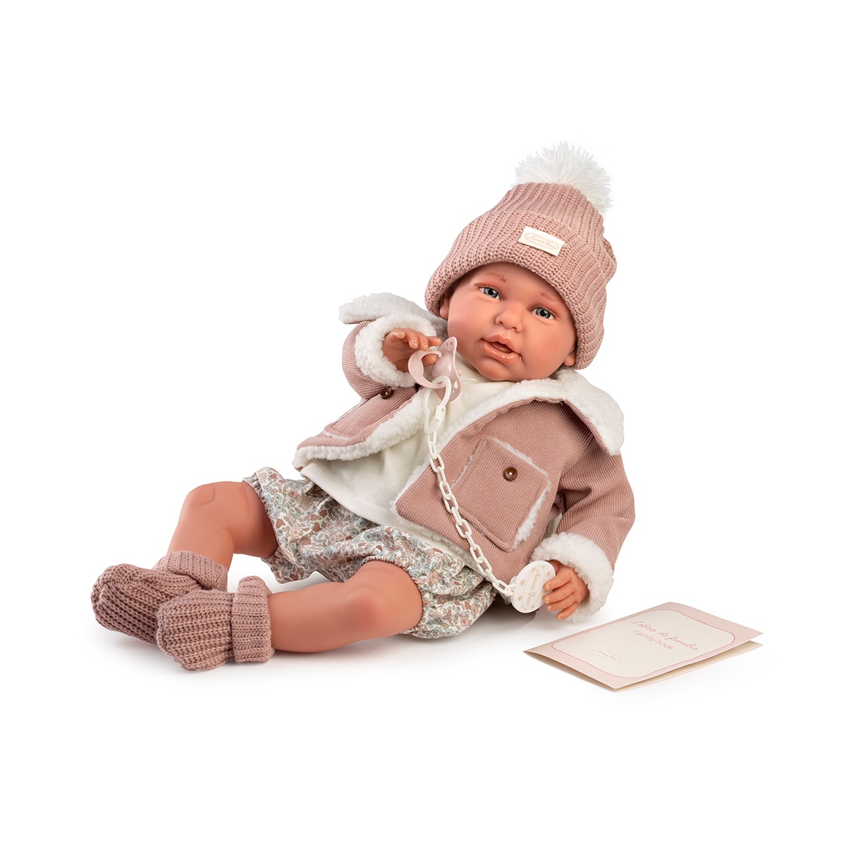 Muñeca Mi Primer Reborn Daniela chaqueta borreguito 52cm Cuerpo blandito Muñecas Antonio Juan 2