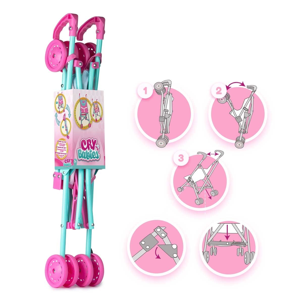 Bebés Llorones Sillita de paseo Accesorio para muñecas bebé 4