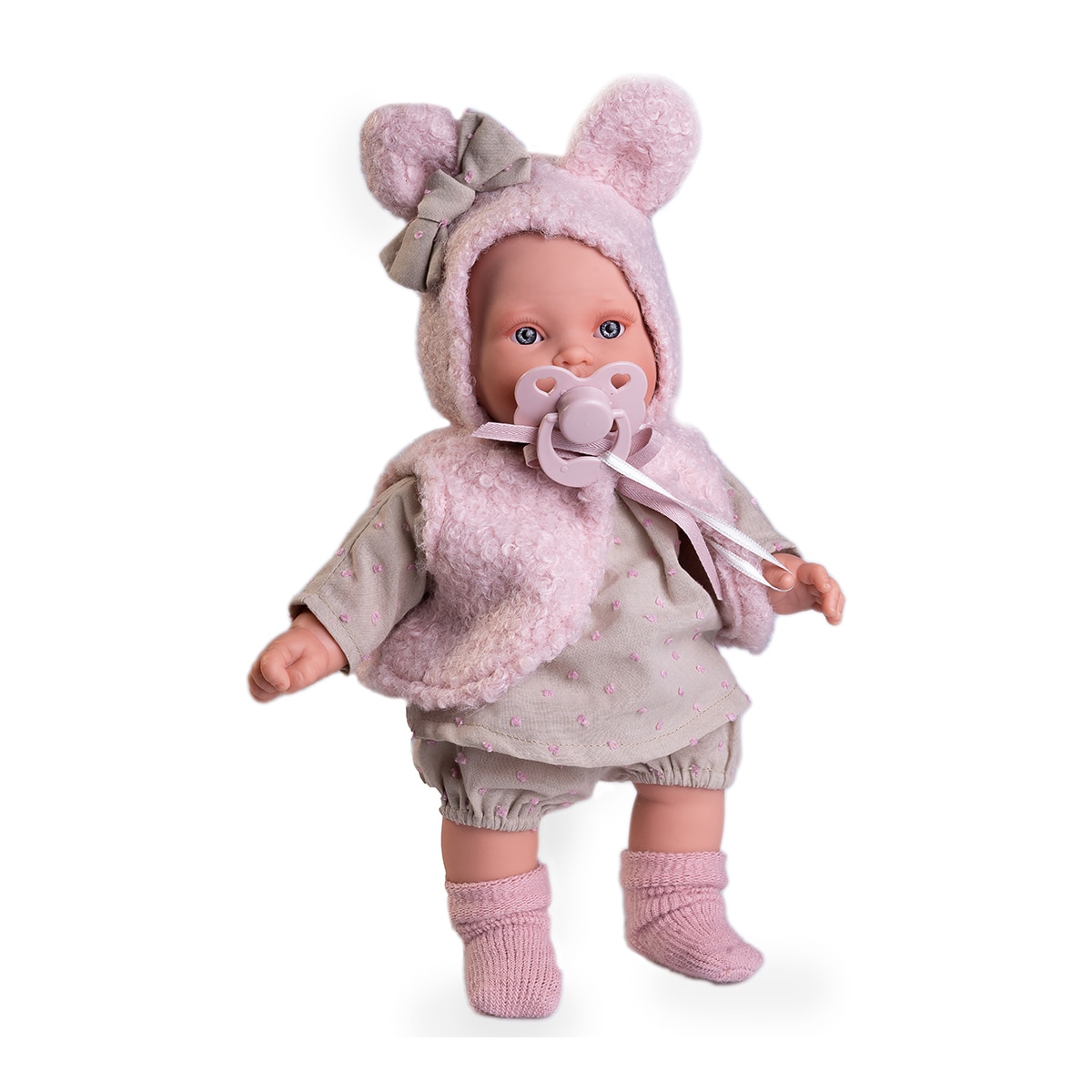 Muñecas Antonio Juan – Muñeca Kika lagrimitas con chaleco de orejitas Muñecas Antonio Juan.