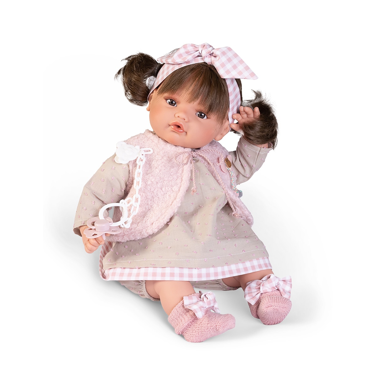 Muñecas Antonio Juan – Muñeca Beni lagrimitas con chaleco Muñecas Antonio Juan.