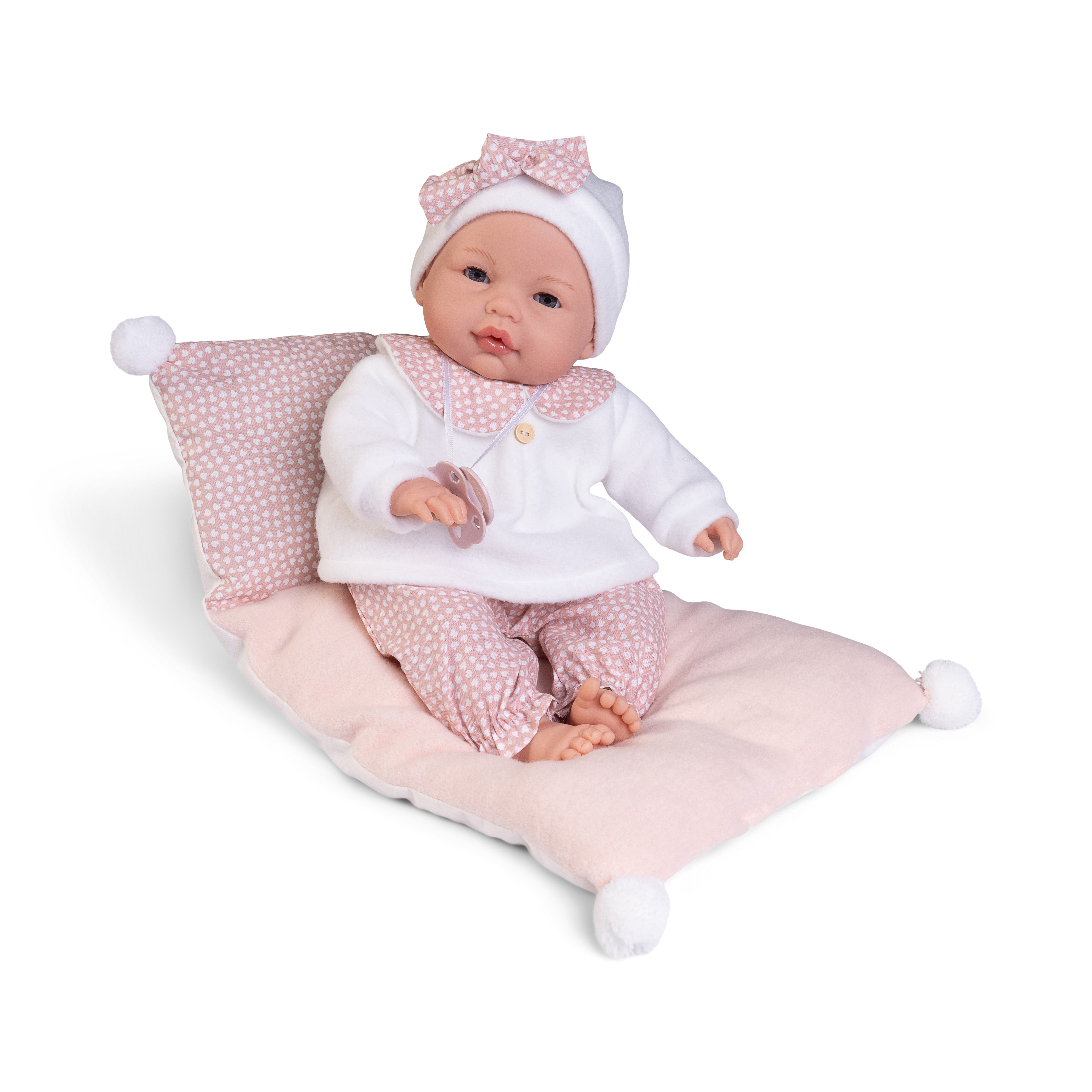 Muñeca Bimba lagrimitas en su camita Muñecas Antonio Juan 2