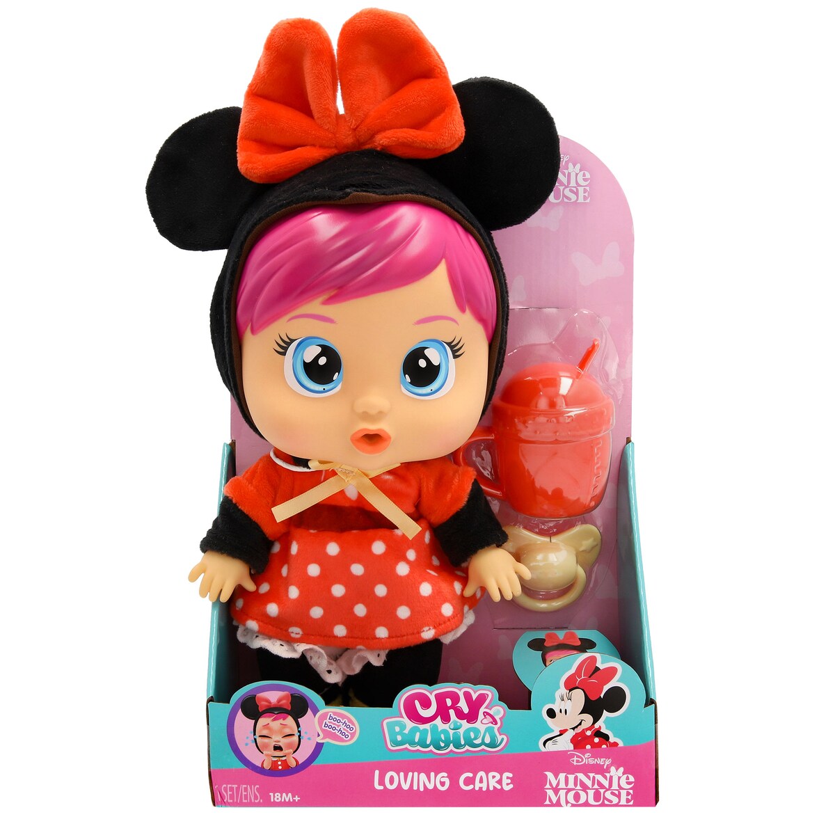 Muñeco bebé Loving Care Minnie Bebés Llorones · Bebés Llorones