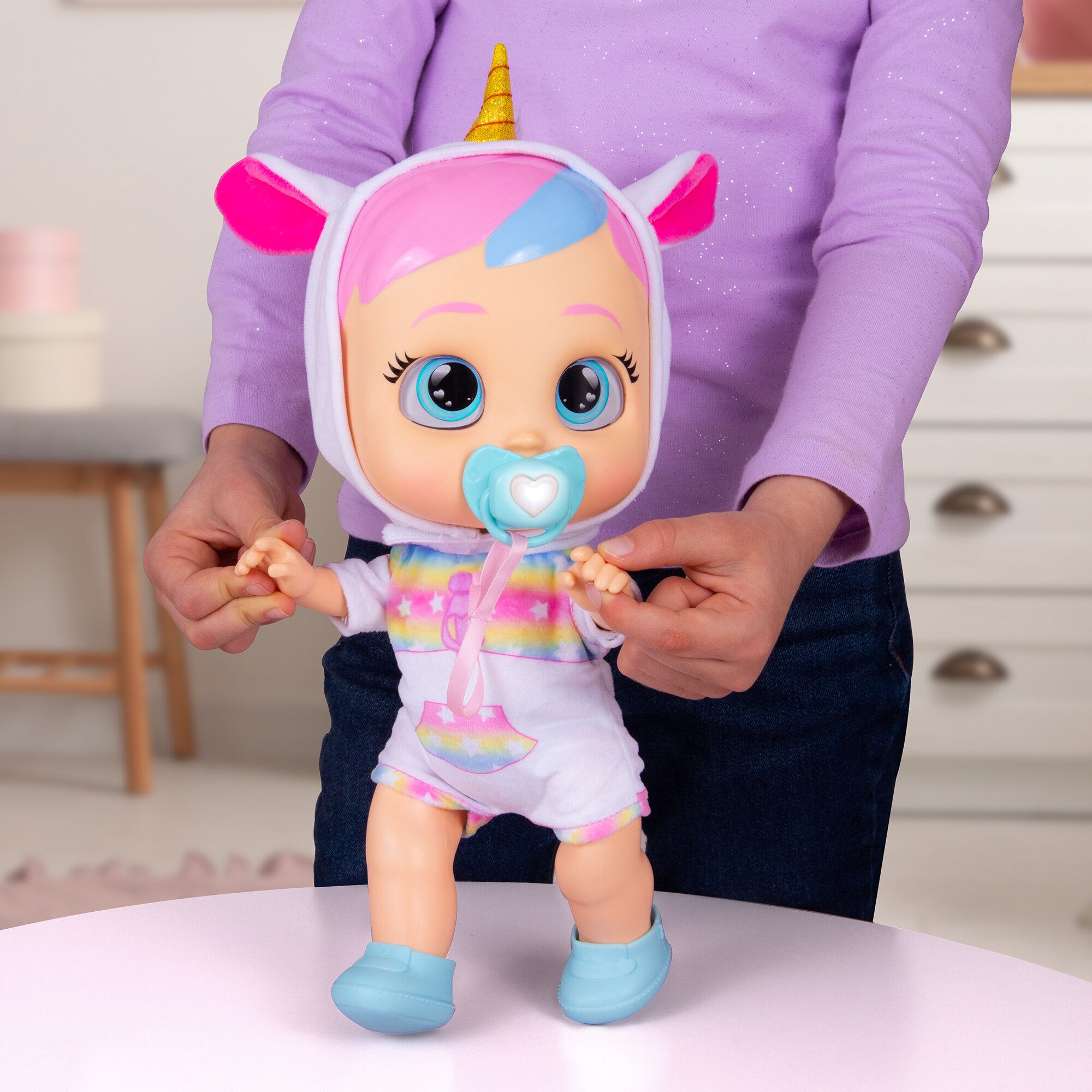 Muñeca bebé con mecanismo Mis Primeros Pasos Dreamy Bebés Llorones 7