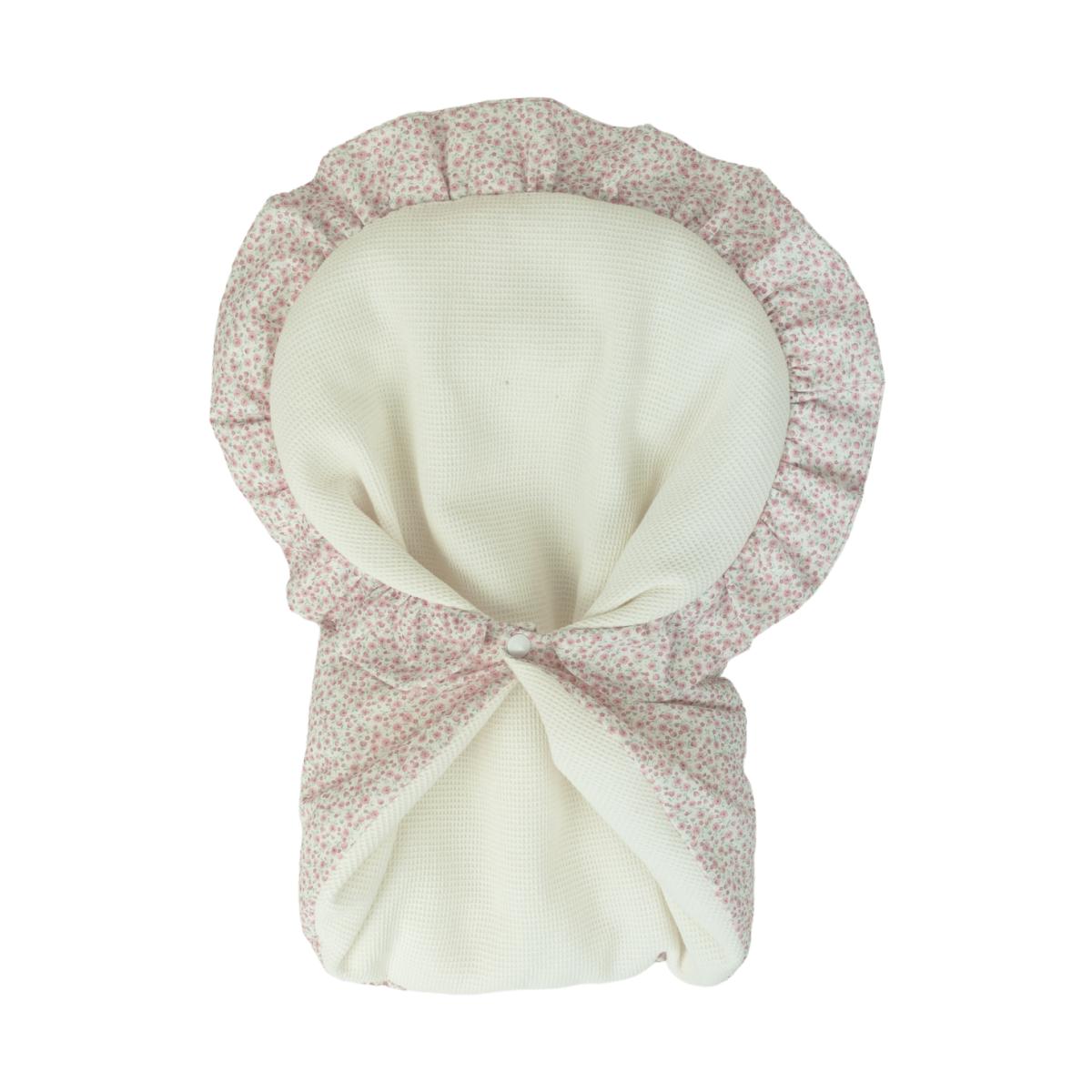 Muñeca Elegance 40 cm Andie rosa con manta con ojos durmientes y lloro magnético Arias 2