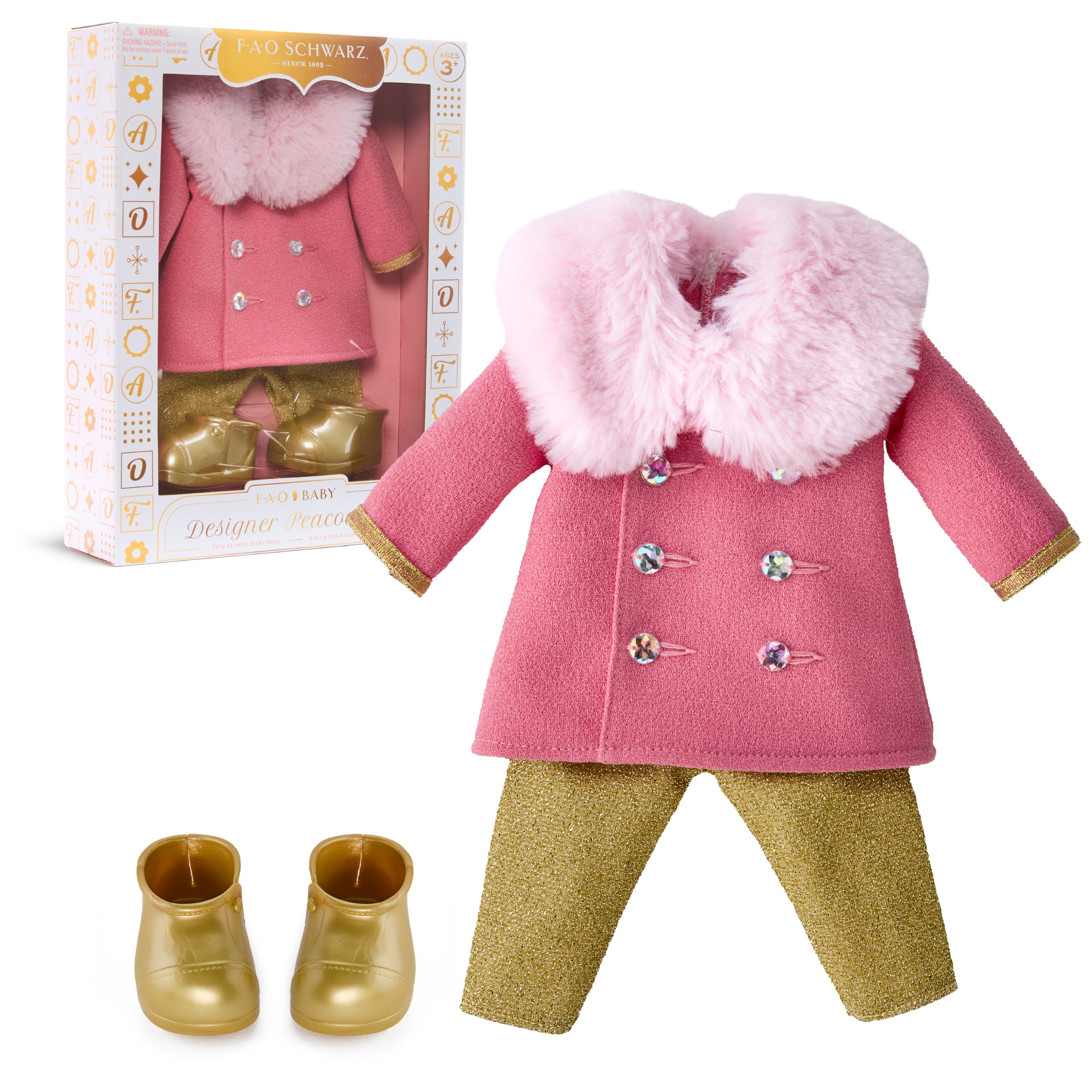 Vestido para muñeca bebé Peacoat F.A.O. Schwarz 2